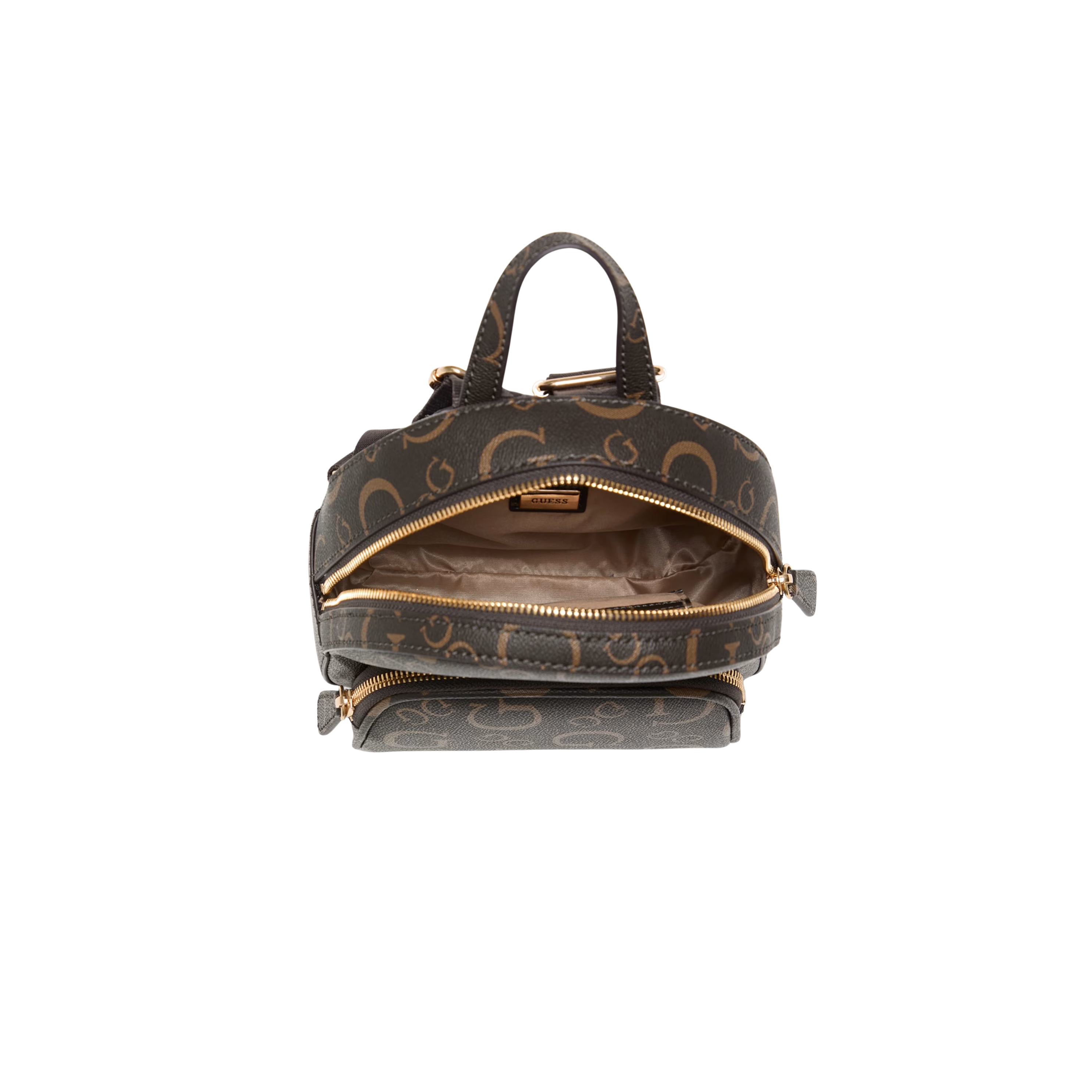 GUESS Women Eldoria Enlarged Logo Mini Backpack - Brown