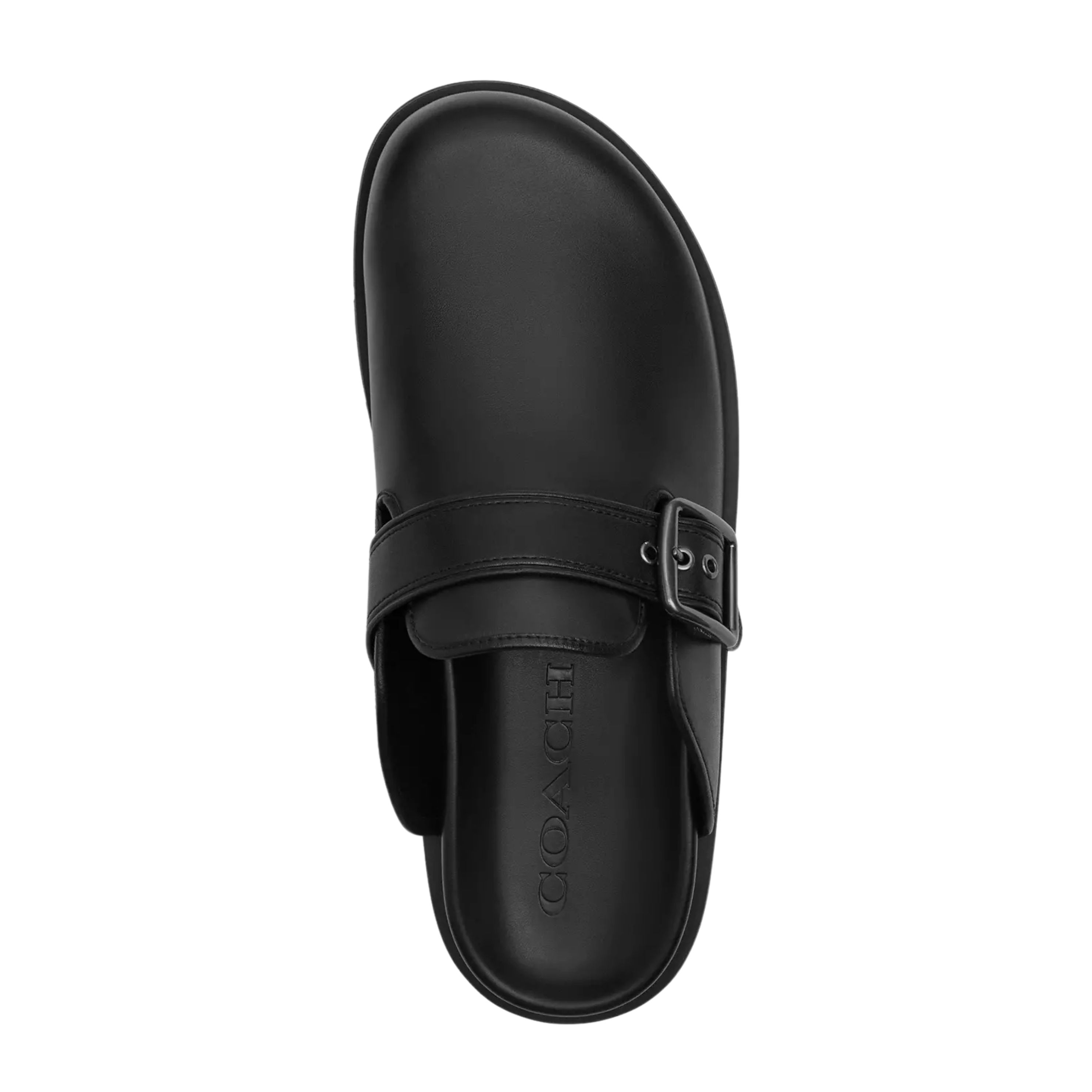 COACH Men's Buckle Clog - Black