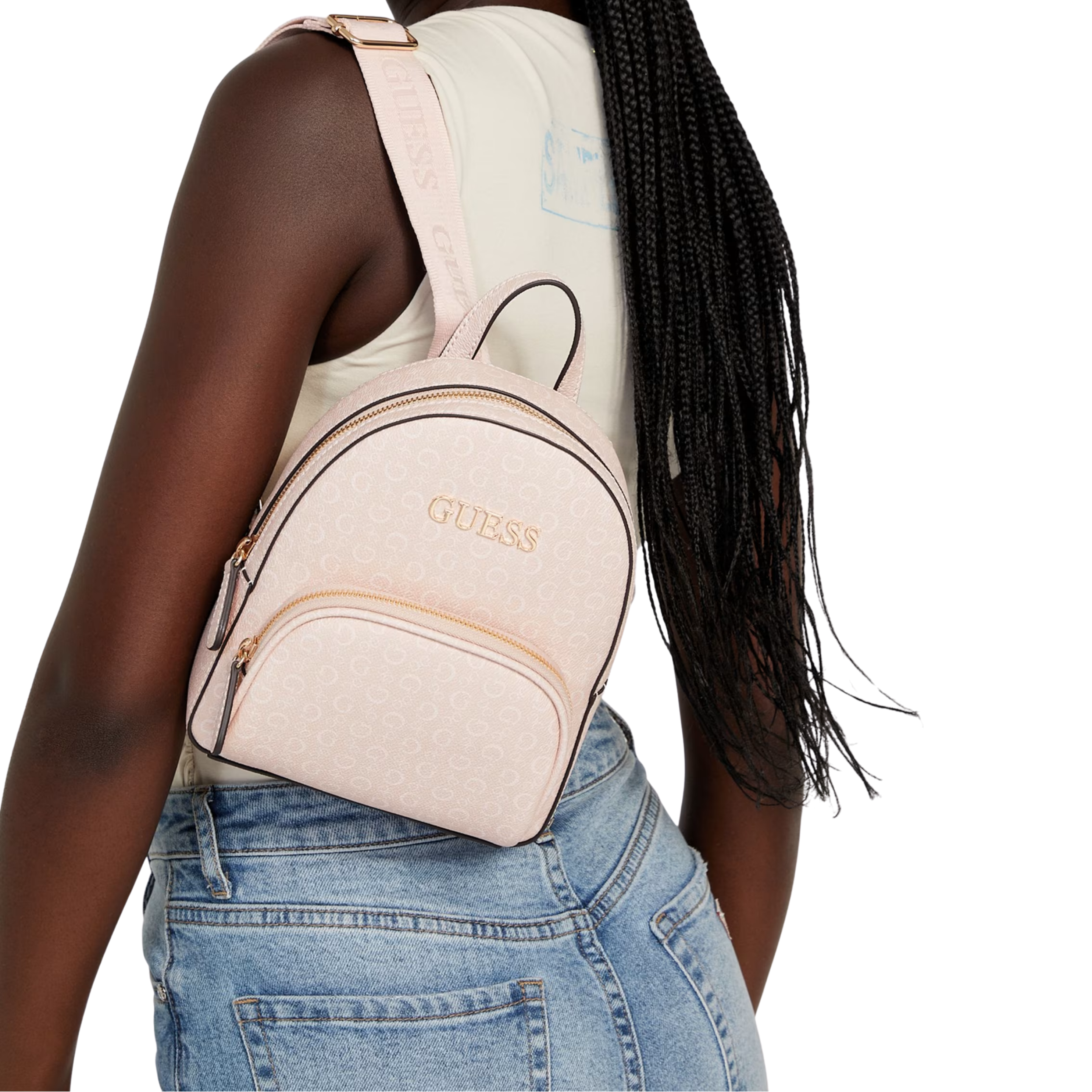 GUESS Women Eldoria Logo Mini Backpack - Pink