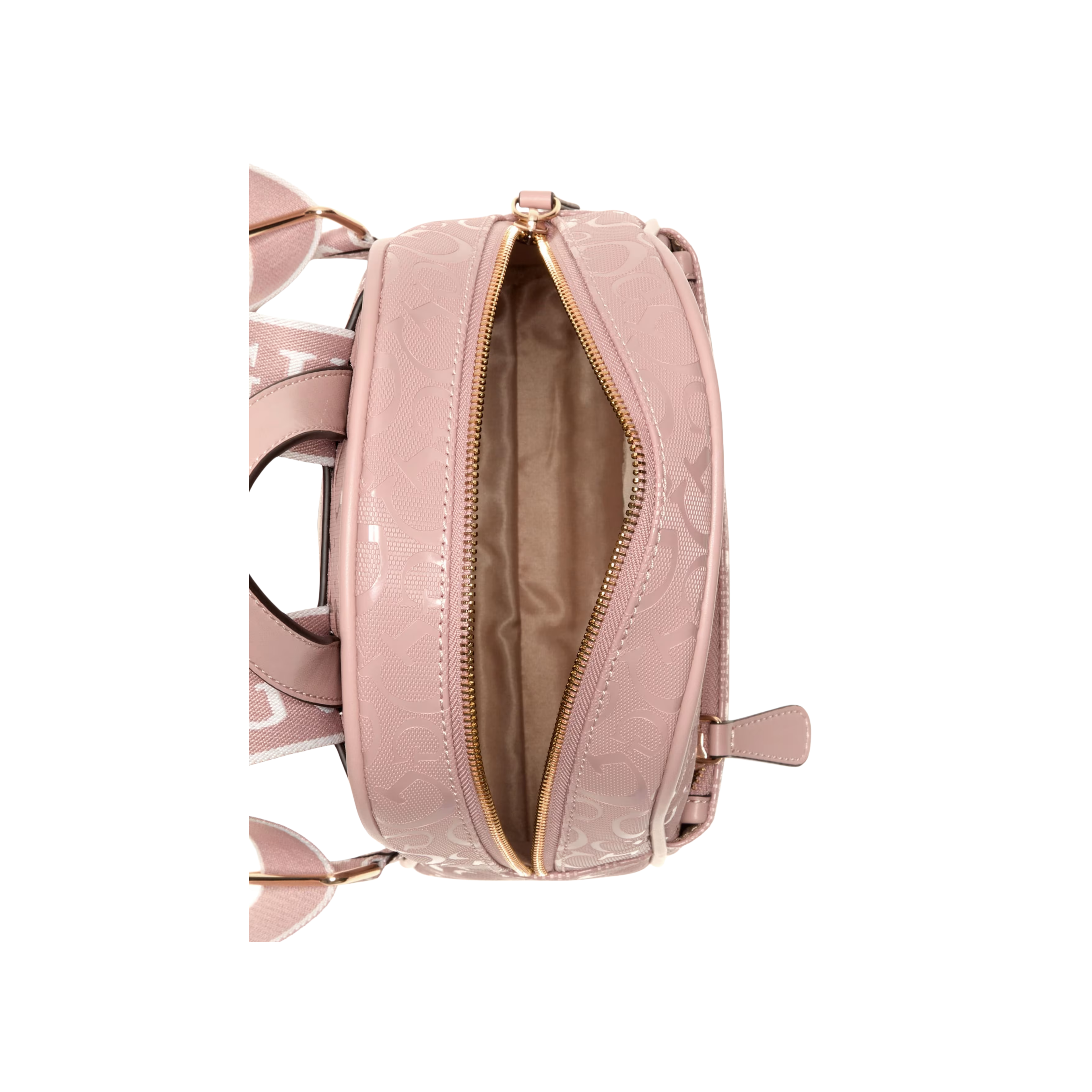 GUESS Women Millom Shiny Coated Logo Backpack - Pink