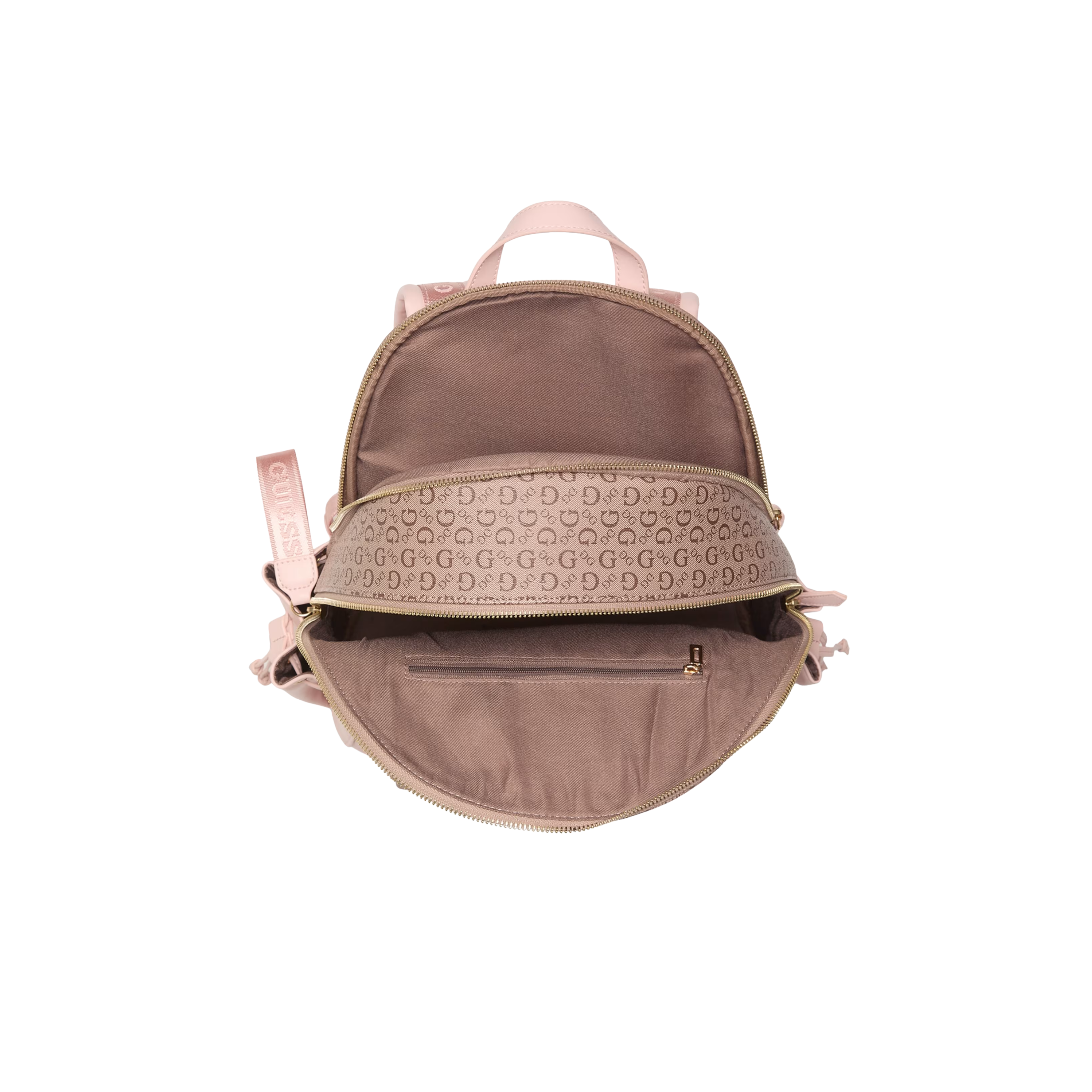 GUESS Women Charli Embossed Logo Backpack - Brown