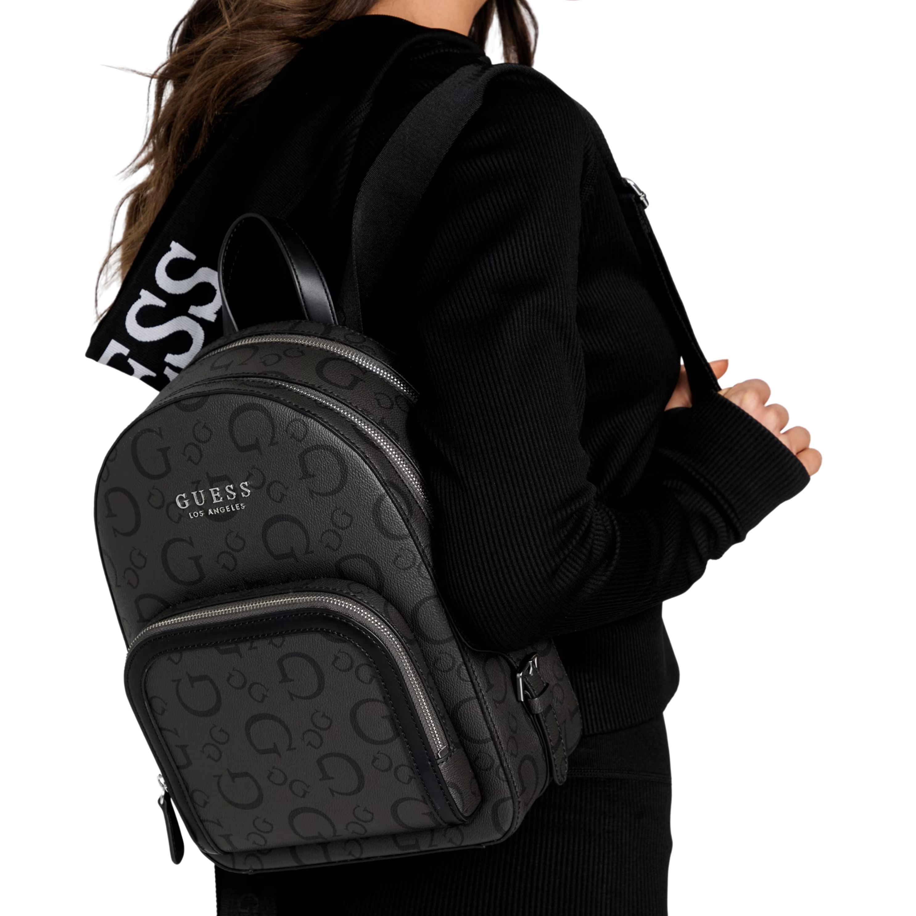 GUESS Women Saffron Backpack - Black