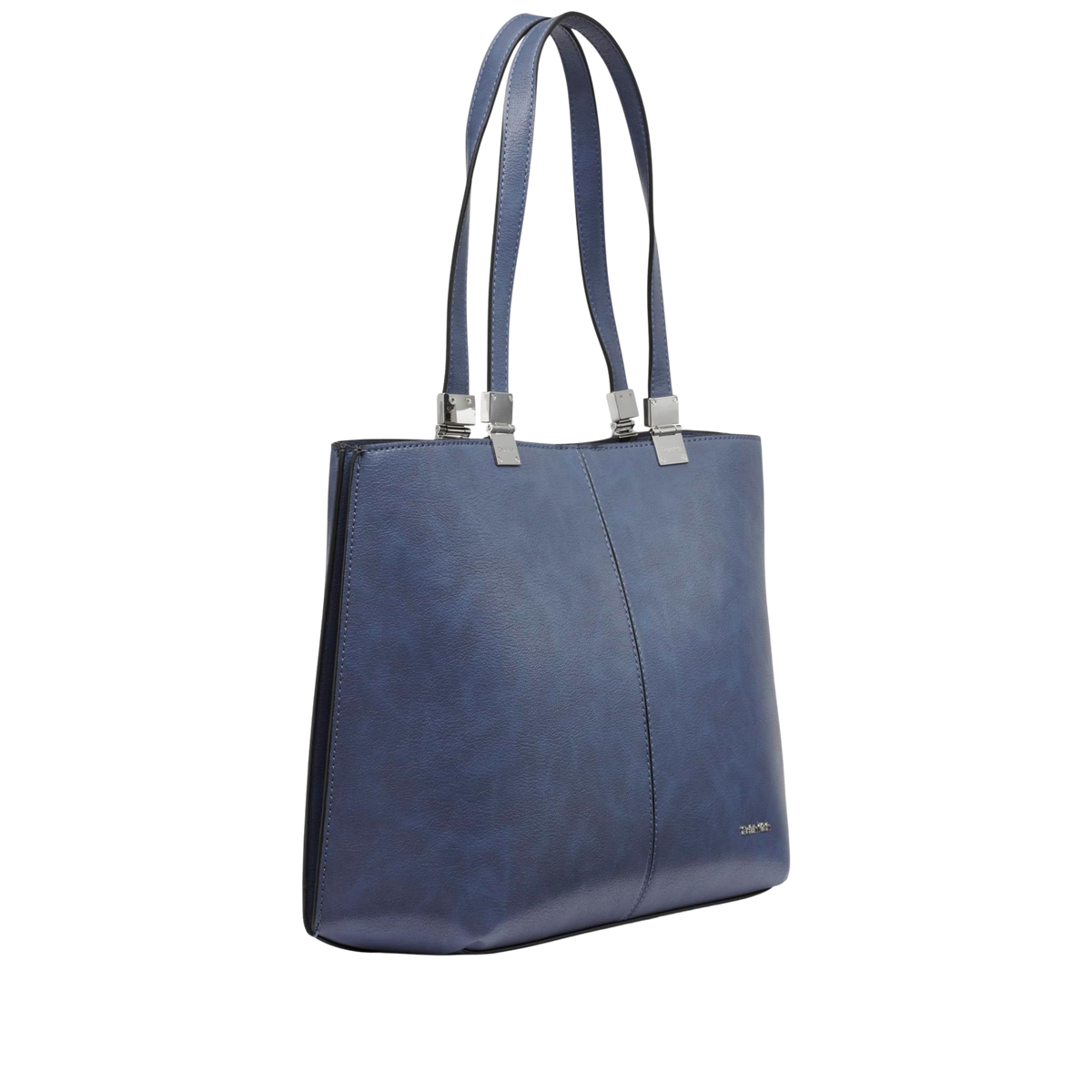 Calvin Klein Women Granite Geometric Vegan Leather Tote Bag - Folkstone Grey