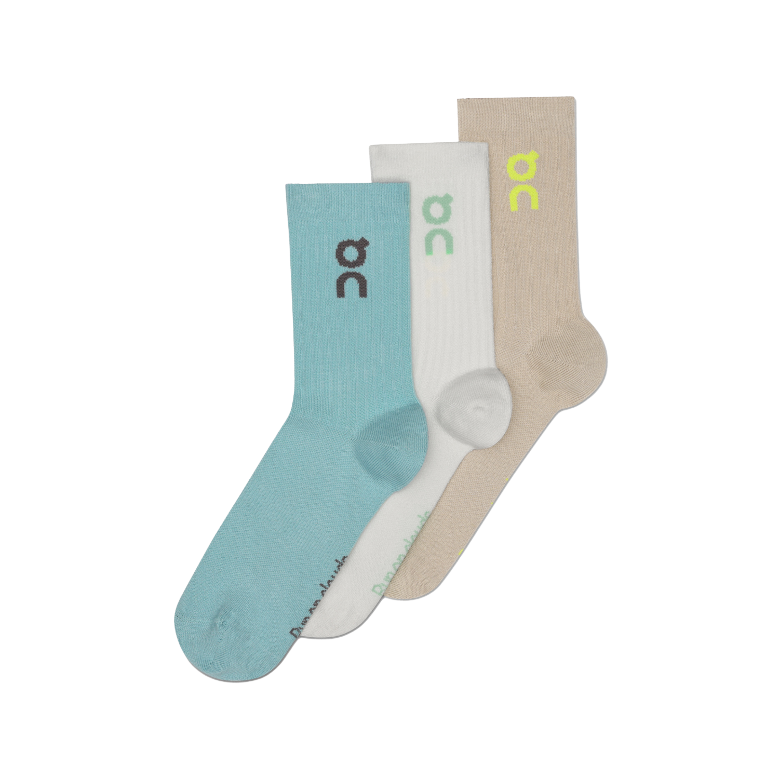 On Logo Sock High 3P - Desert Wash