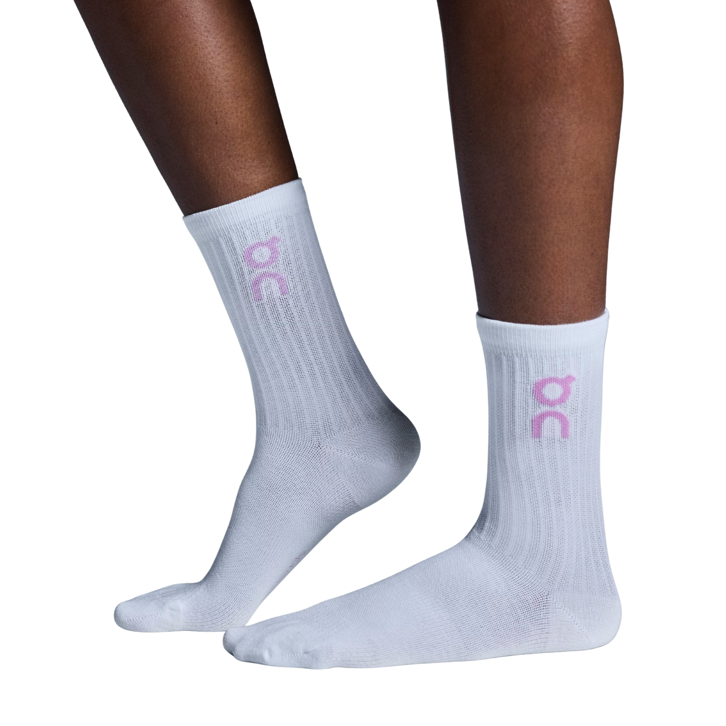 On Logo Sock High 3P - Mauve Raspberry
