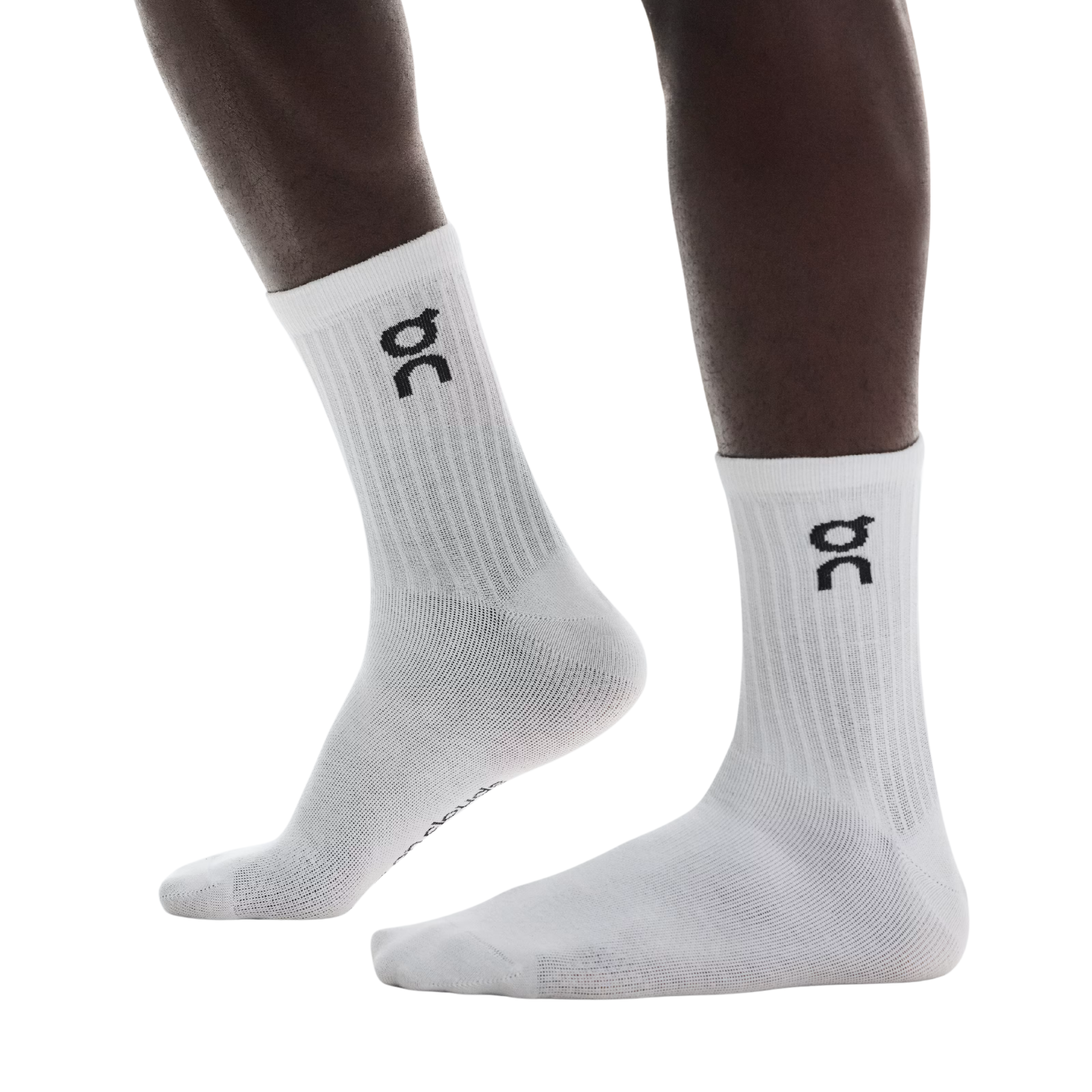On Logo Sock High 3P - White