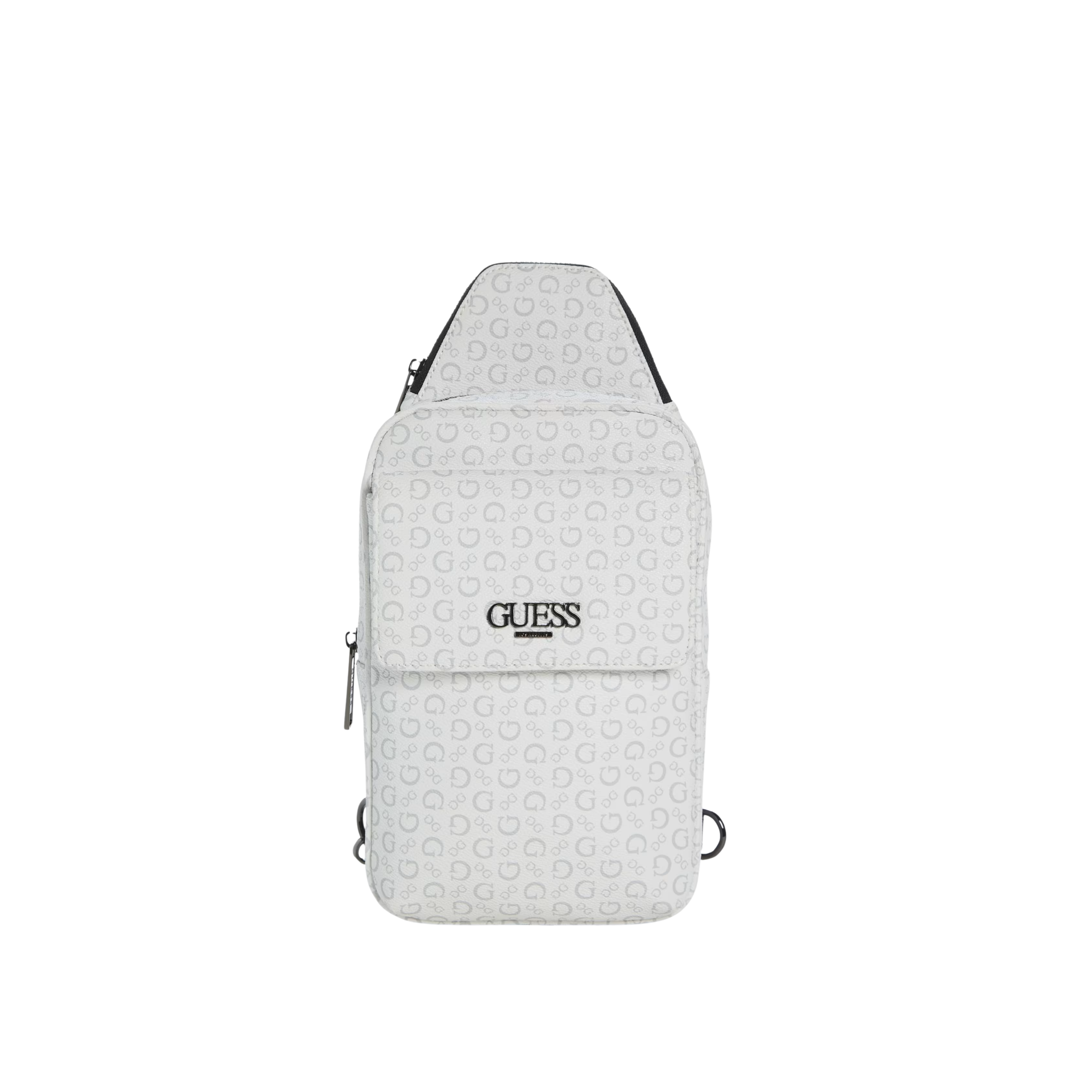 Guess Men Gio Logo Men's Sling Bag - White
