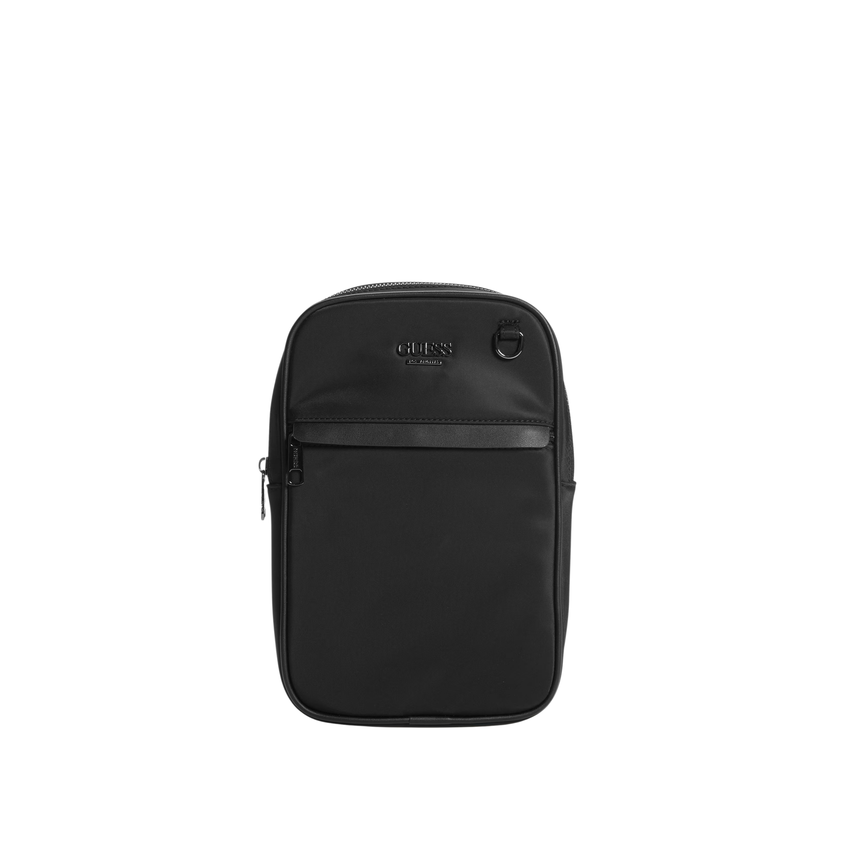 Guess Men Nylon Sling Bag - Black