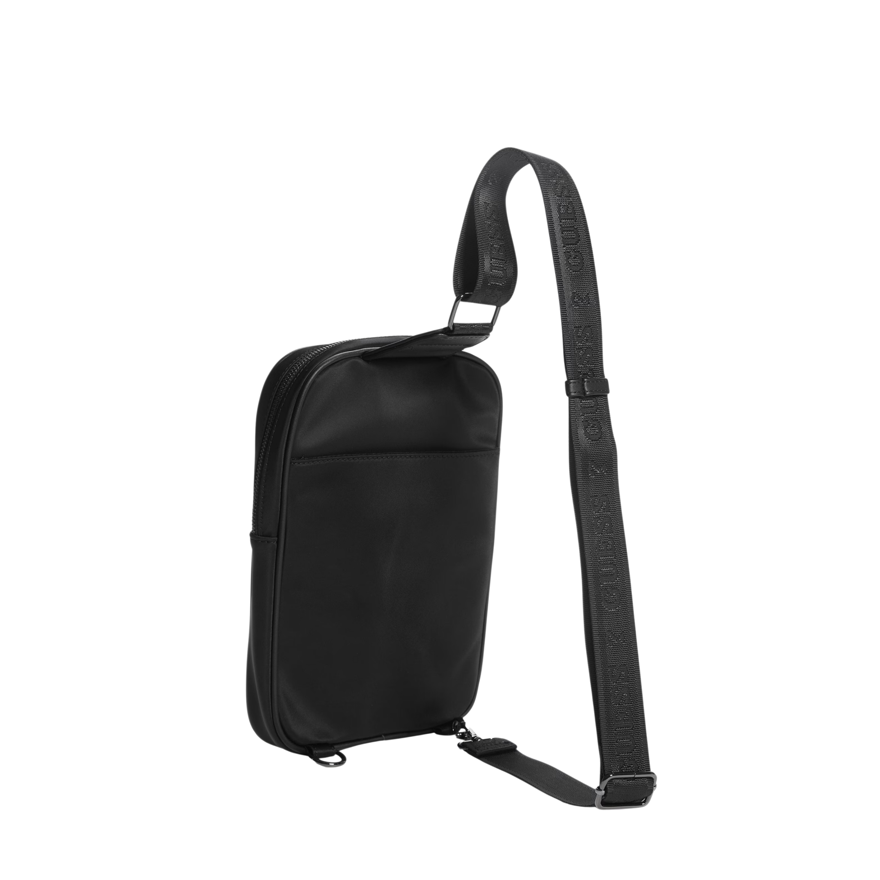 Guess Men Nylon Sling Bag - Black