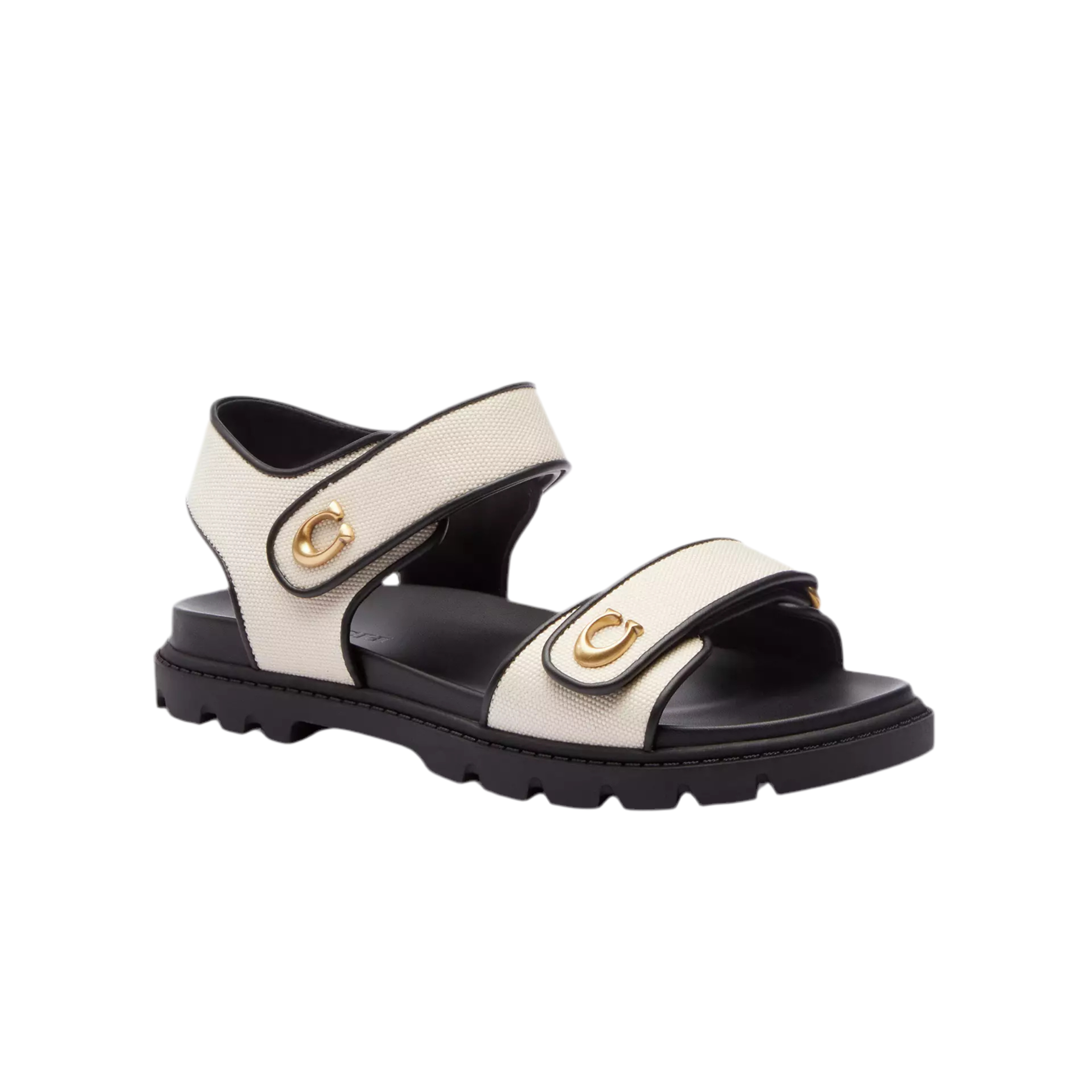 COACH Women's Brynn Sandal - Chalk Black