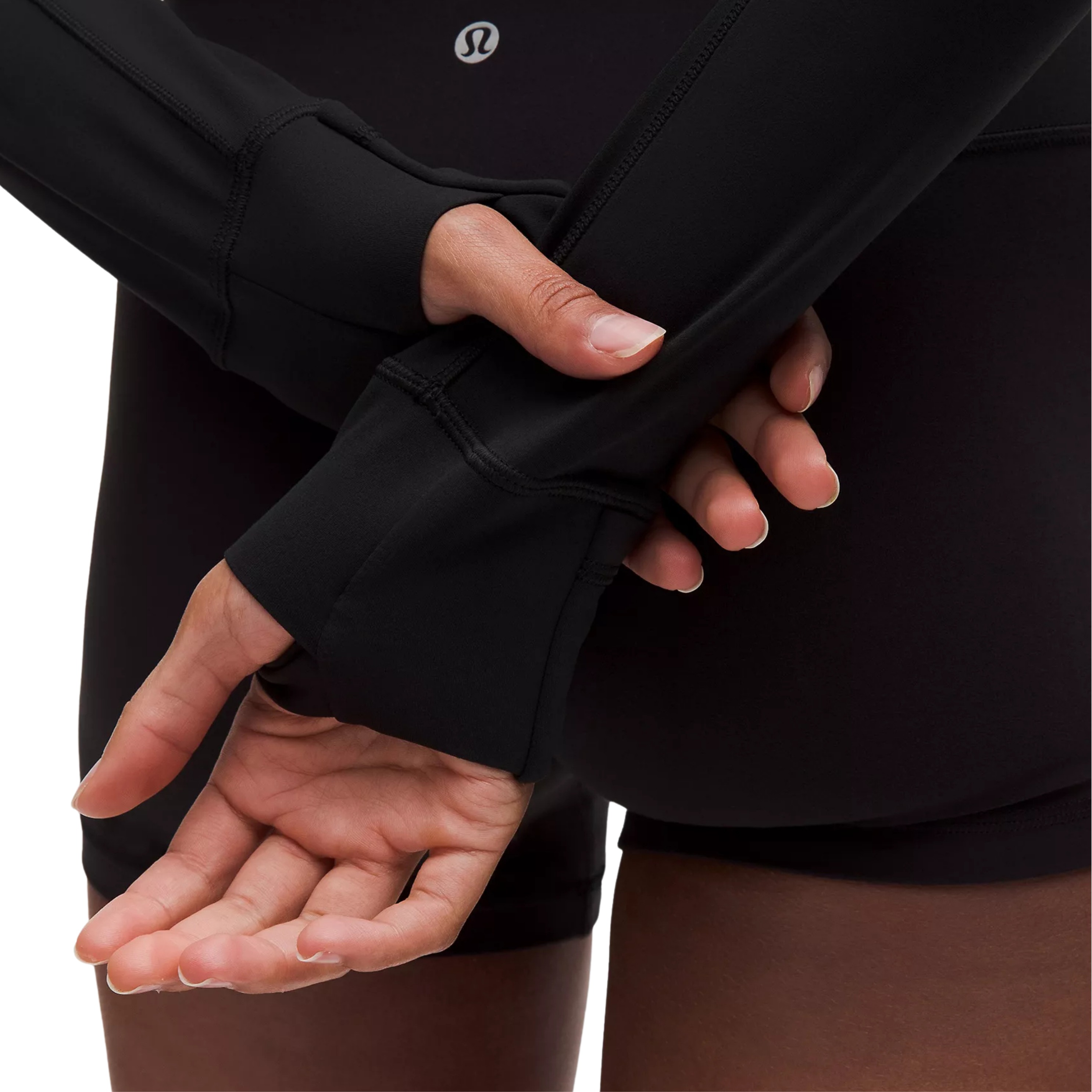 Lululemon Define Cropped Jacket - Black Mirror Silver