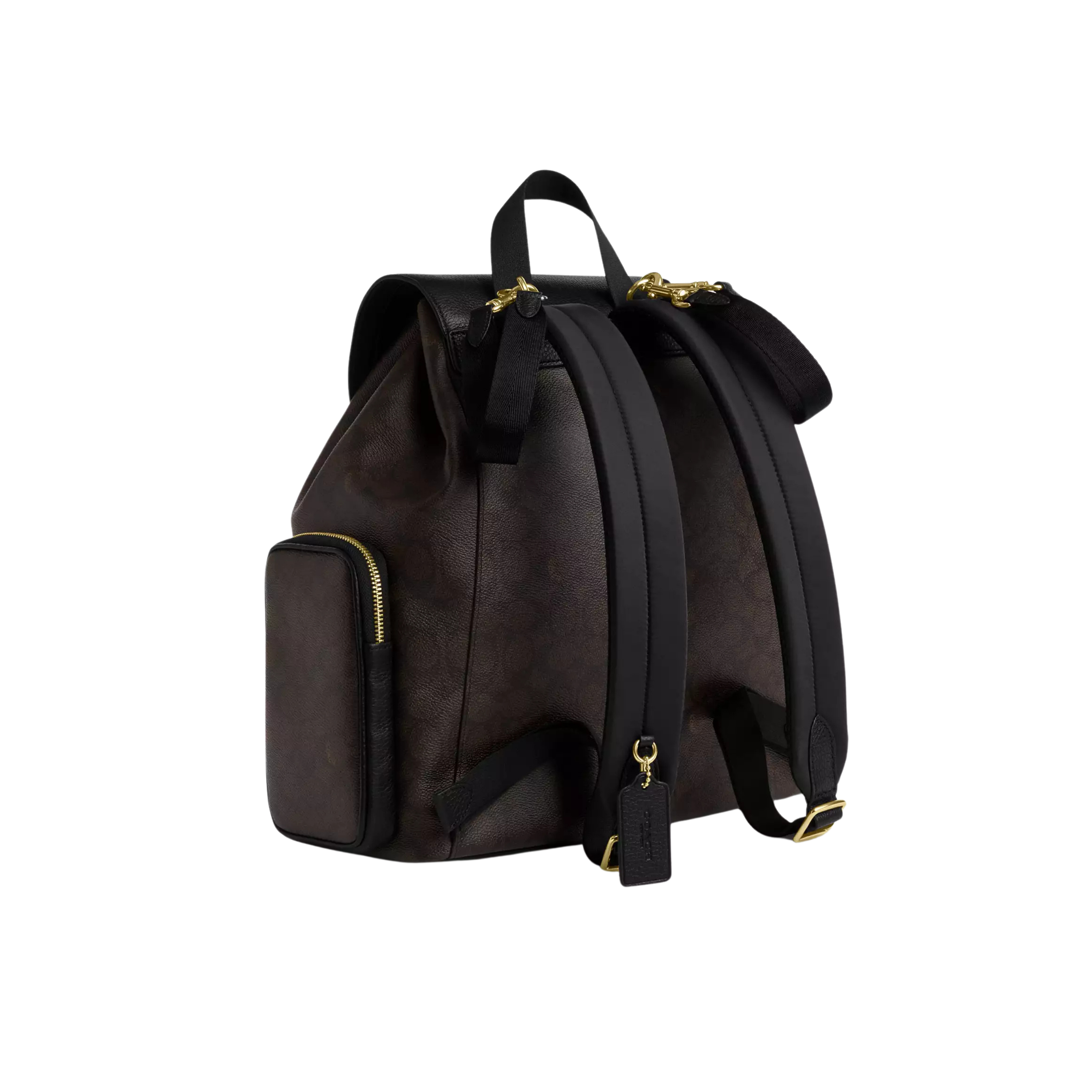 COACH Women Baby Backpack - Gold Walnut Black