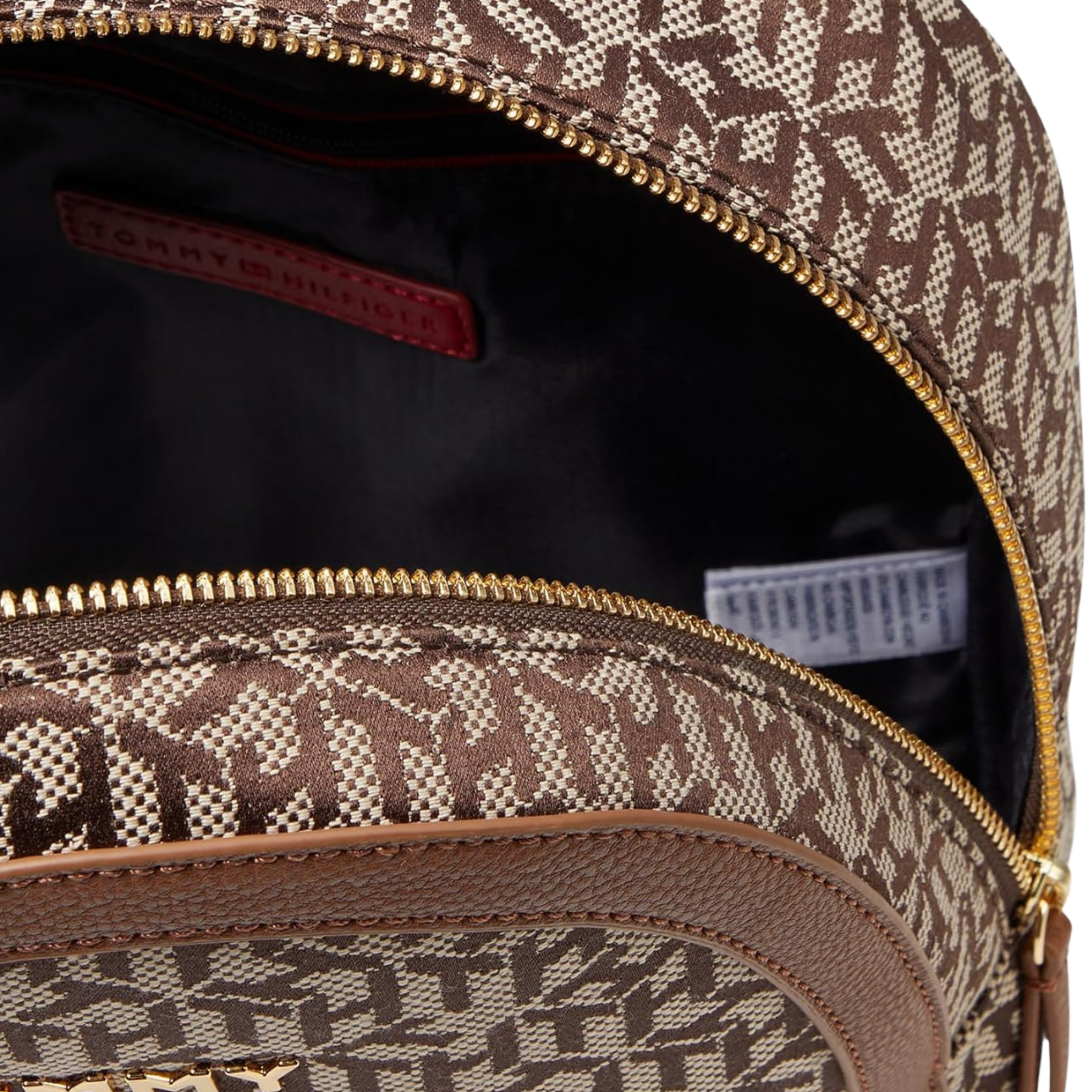 Tommy Hilfiger Women Tamara II SM Dome Backpack - Tan Dk Chocolate