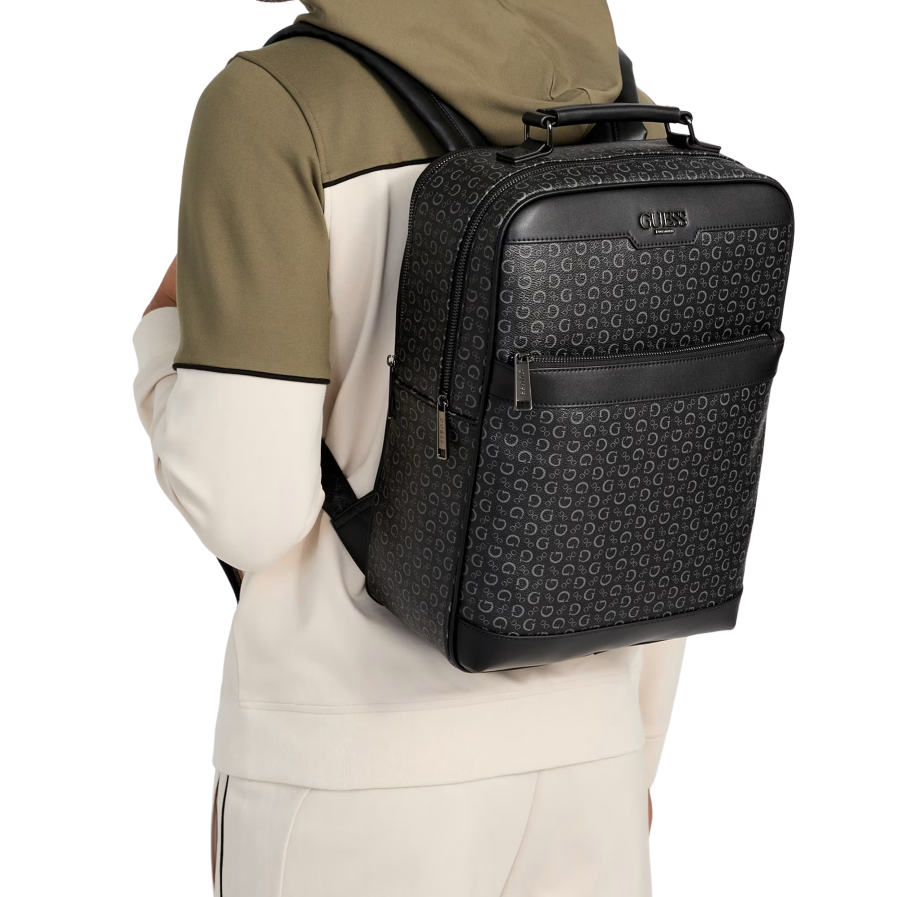 Guess Men Gio Logo Men's Backpack - Black 2