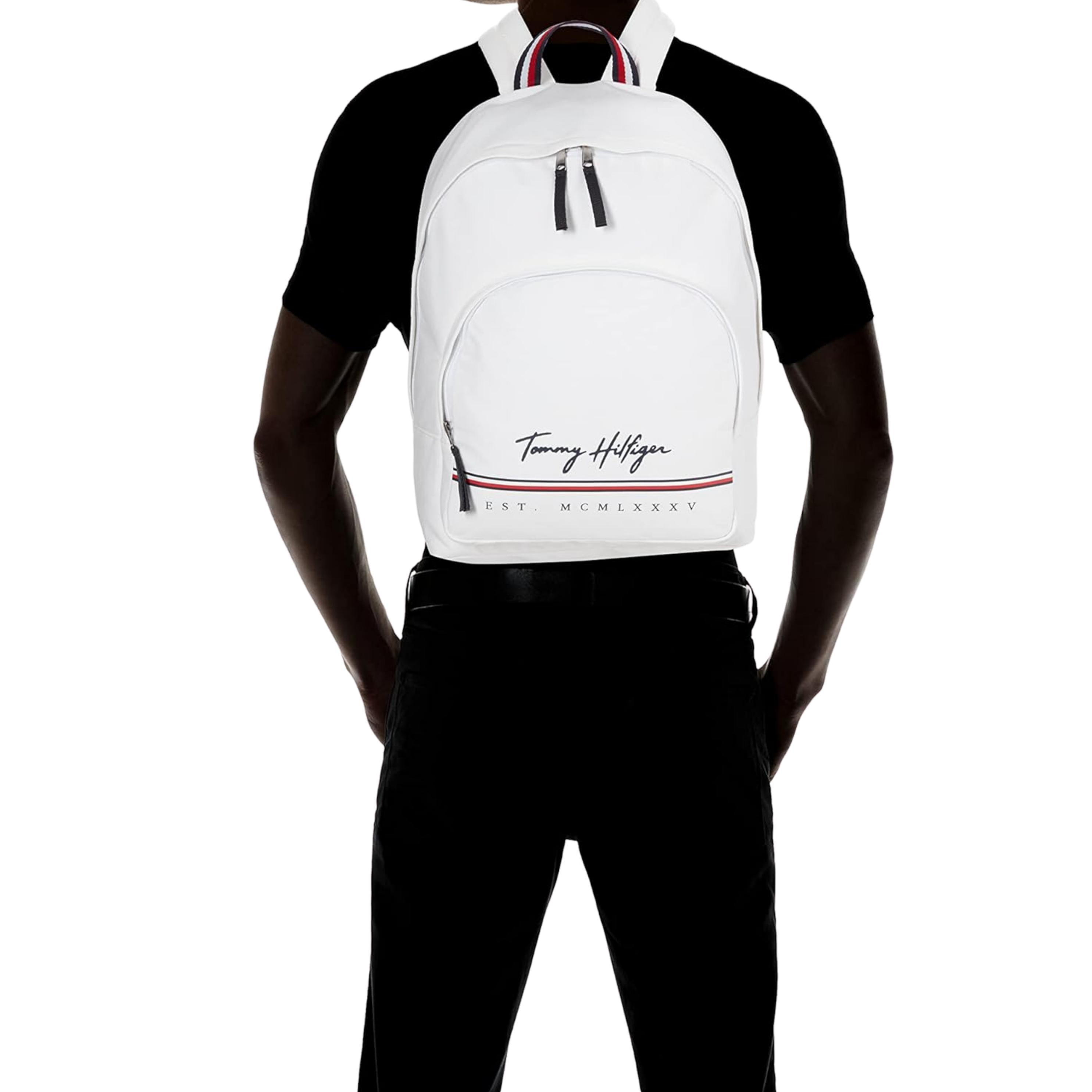 Tommy Hilfiger Men York Backpack - Bright White