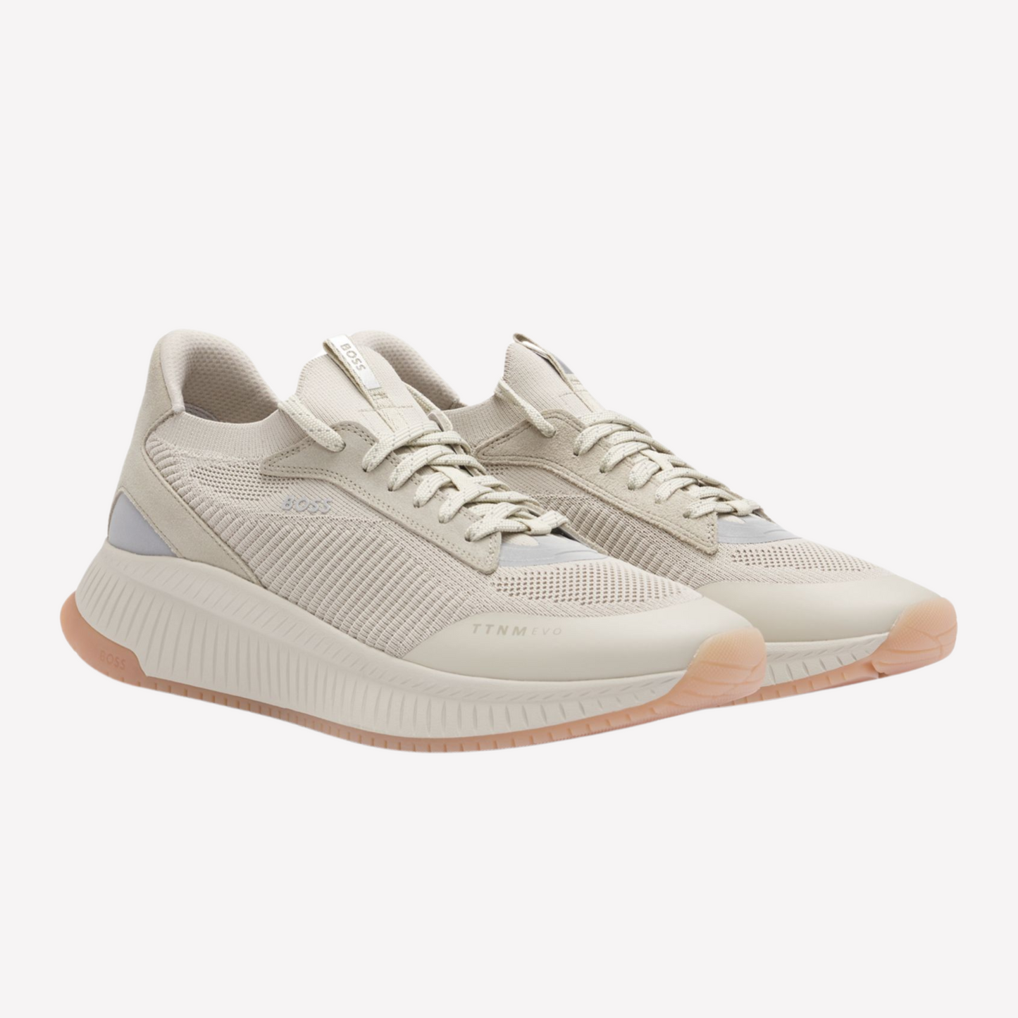 Hugo Boss Men Ttnm Evo Trainers - Light Beige