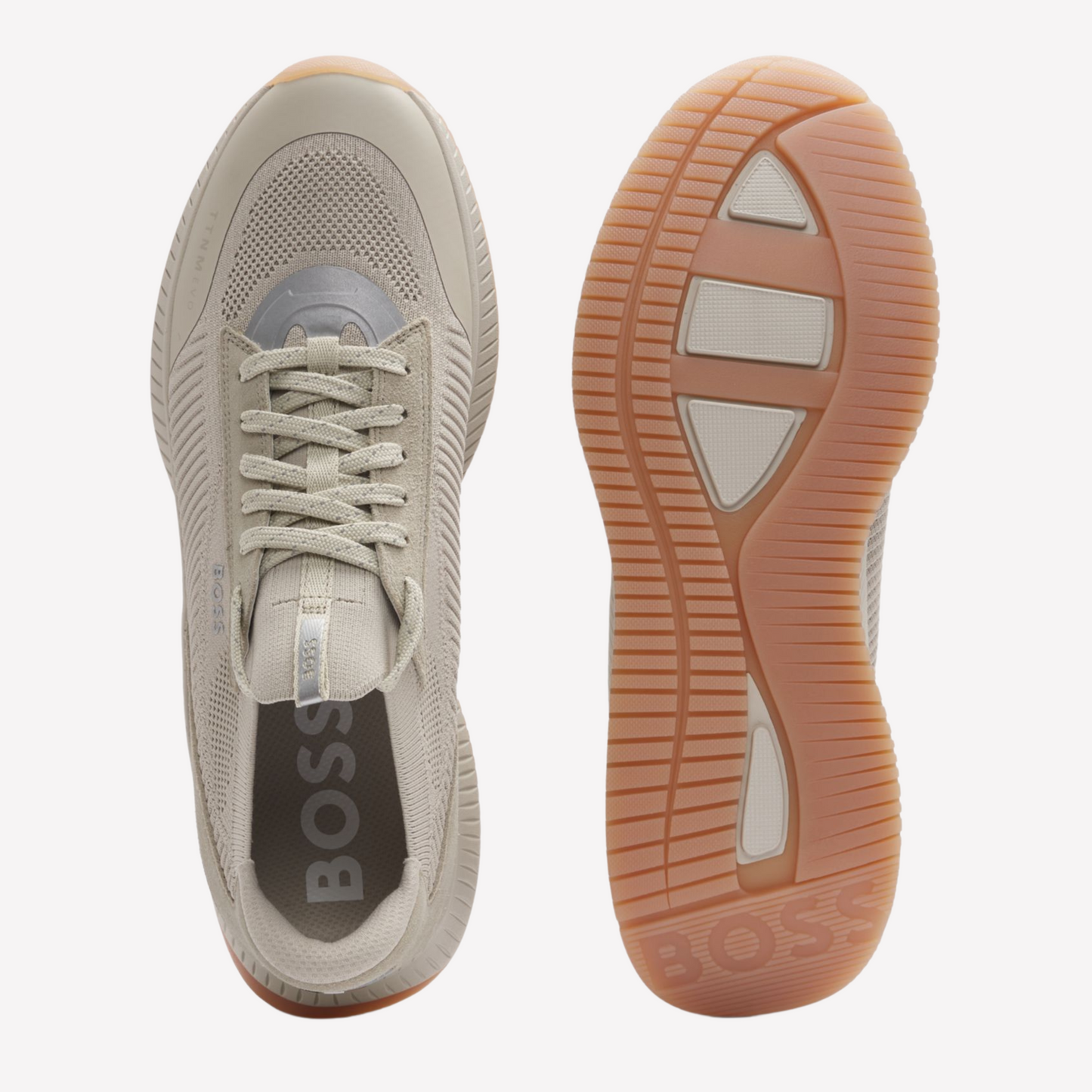Hugo Boss Men Ttnm Evo Trainers - Light Beige