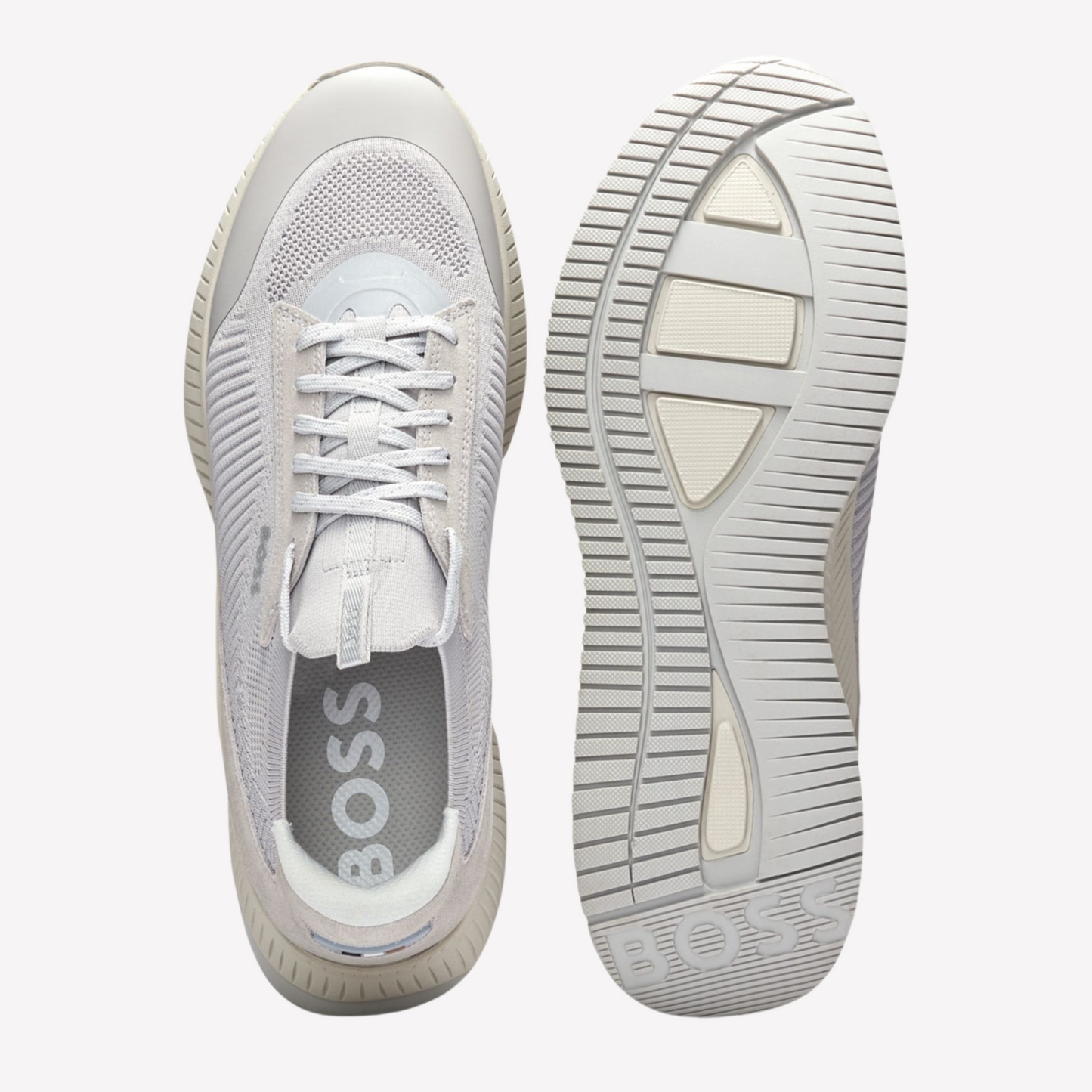 Hugo Boss Men Ttnm Evo Trainers - Light Grey