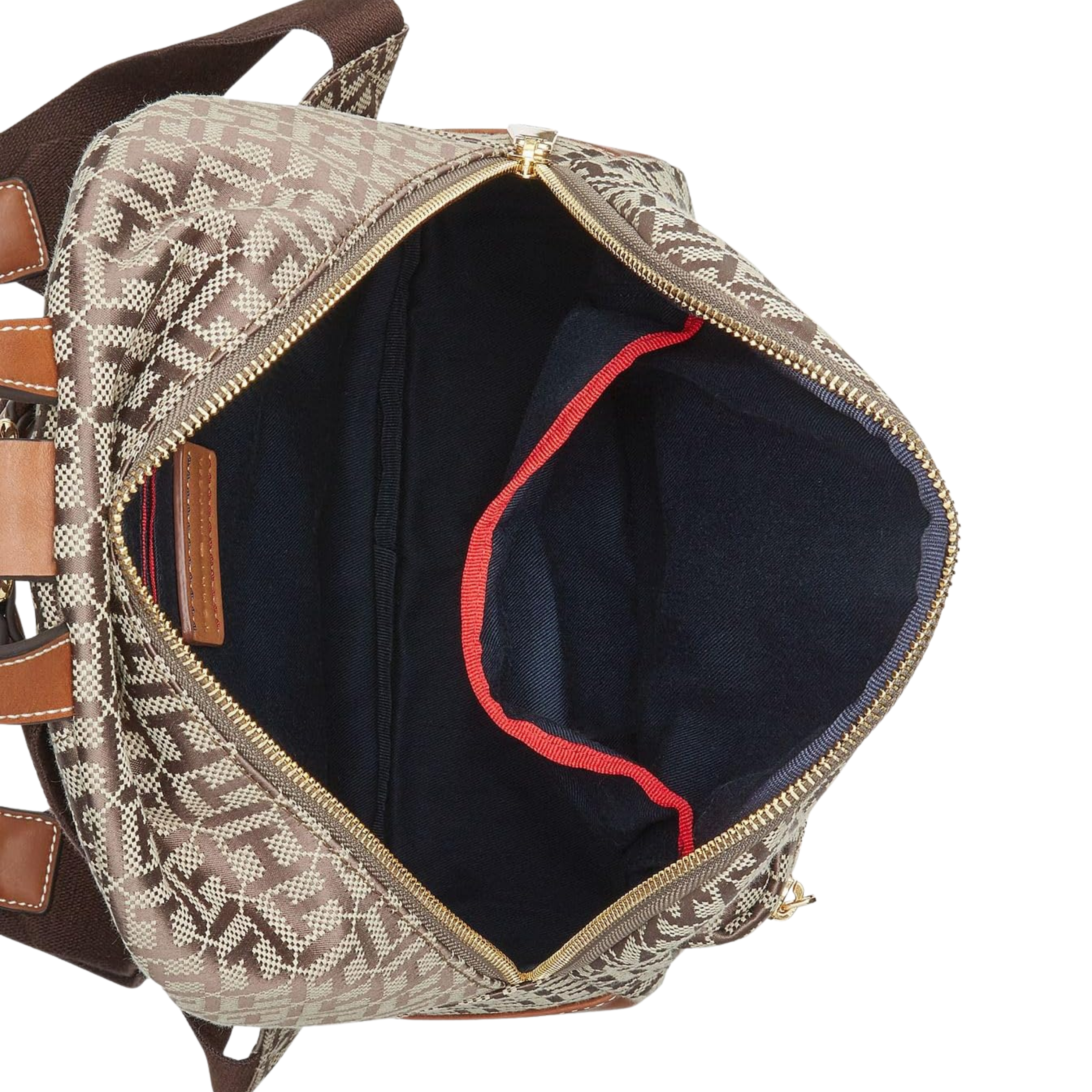 Tommy Hilfiger Women Jaden Plus Mini Backpack - Tan Dk Chocolate