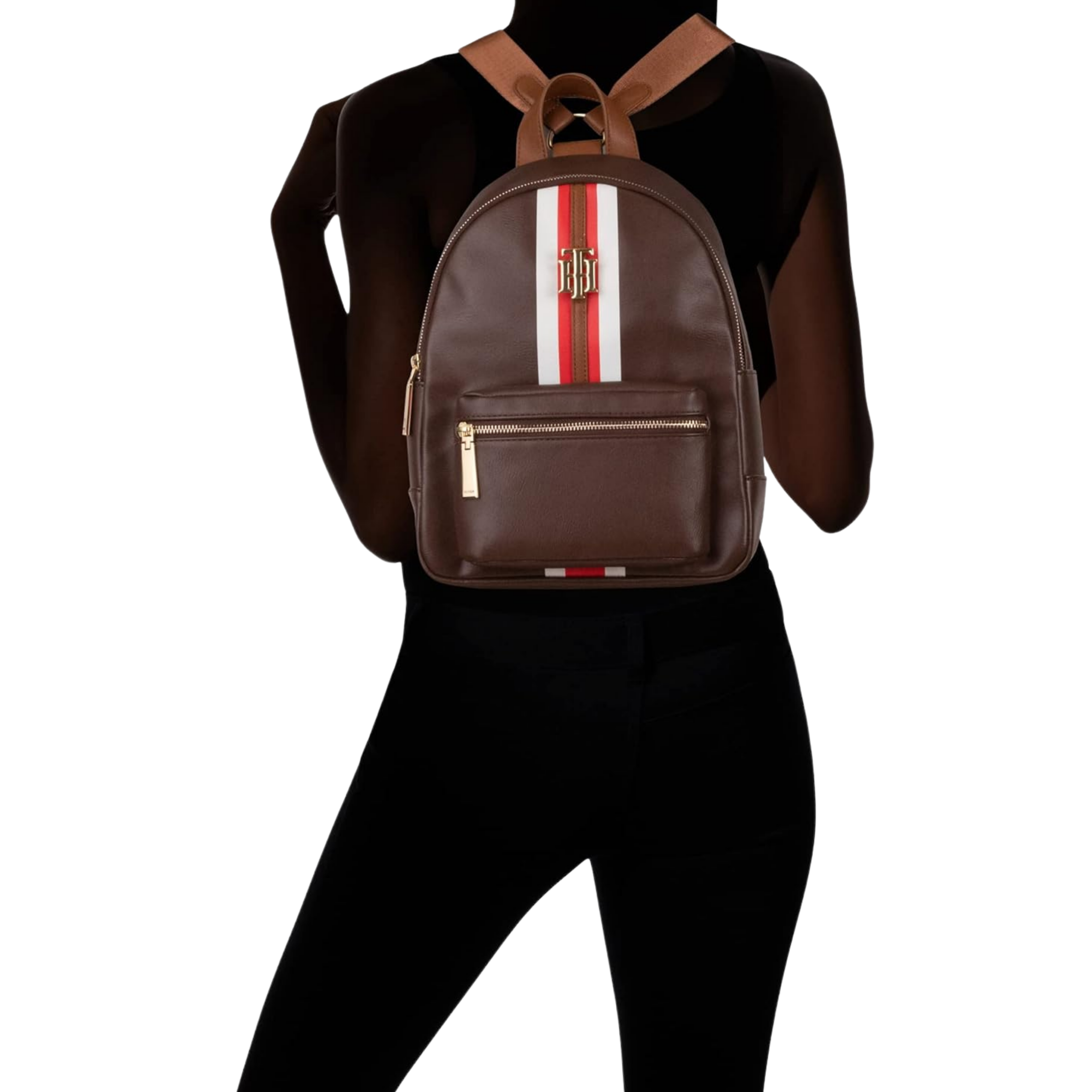 Tommy Hilfiger Women Jaden Plus Mini Backpack - Chestnut