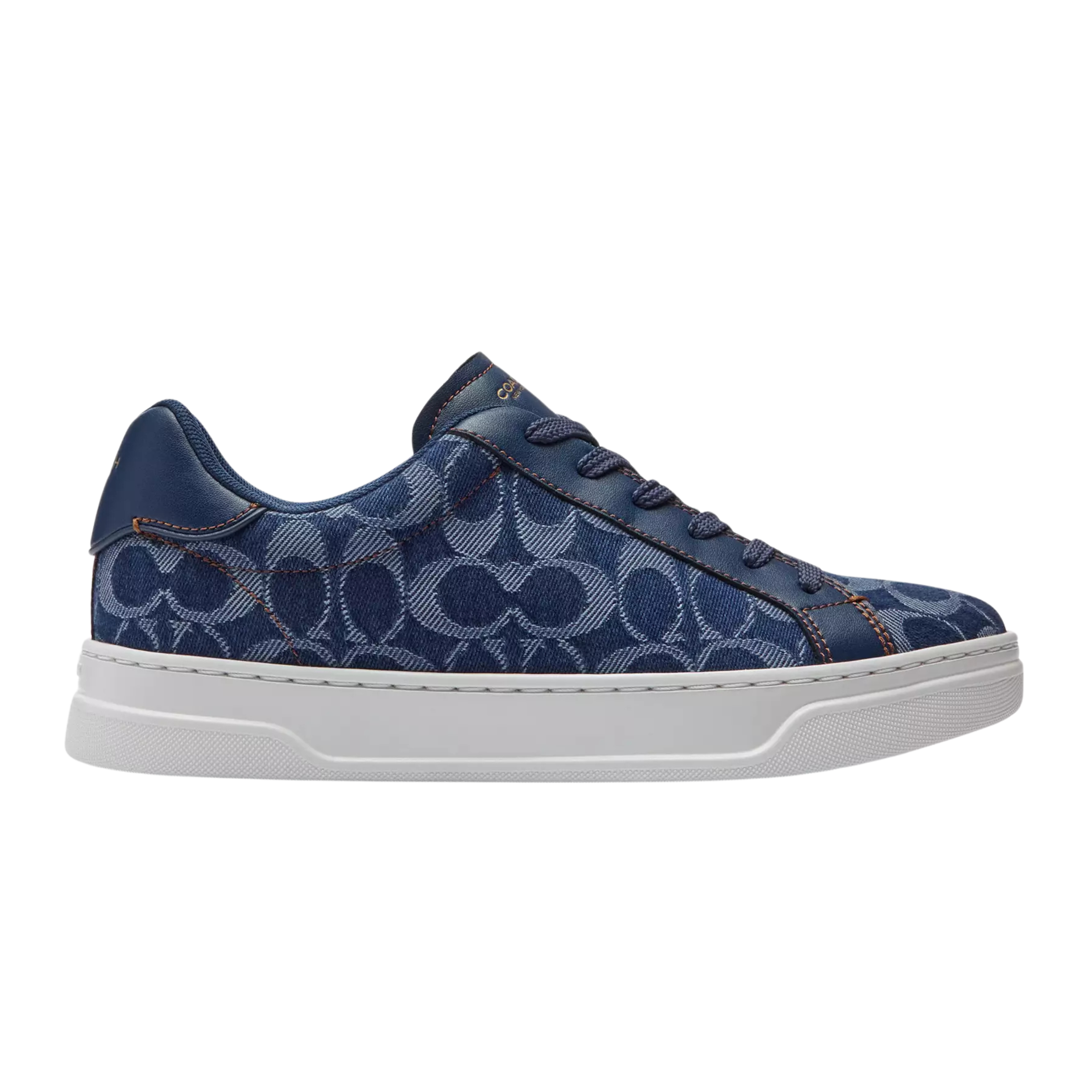 COACH Women's High Line Sneaker - Deep Blue Multi