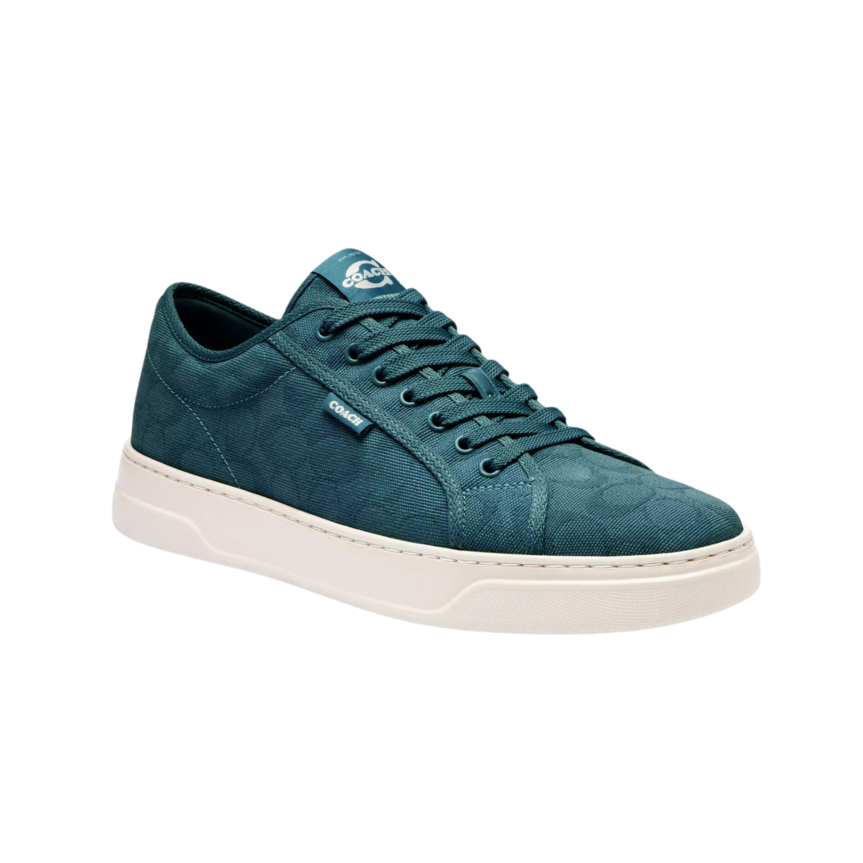 COACH Men's Canvas Sneaker - Dark Teal