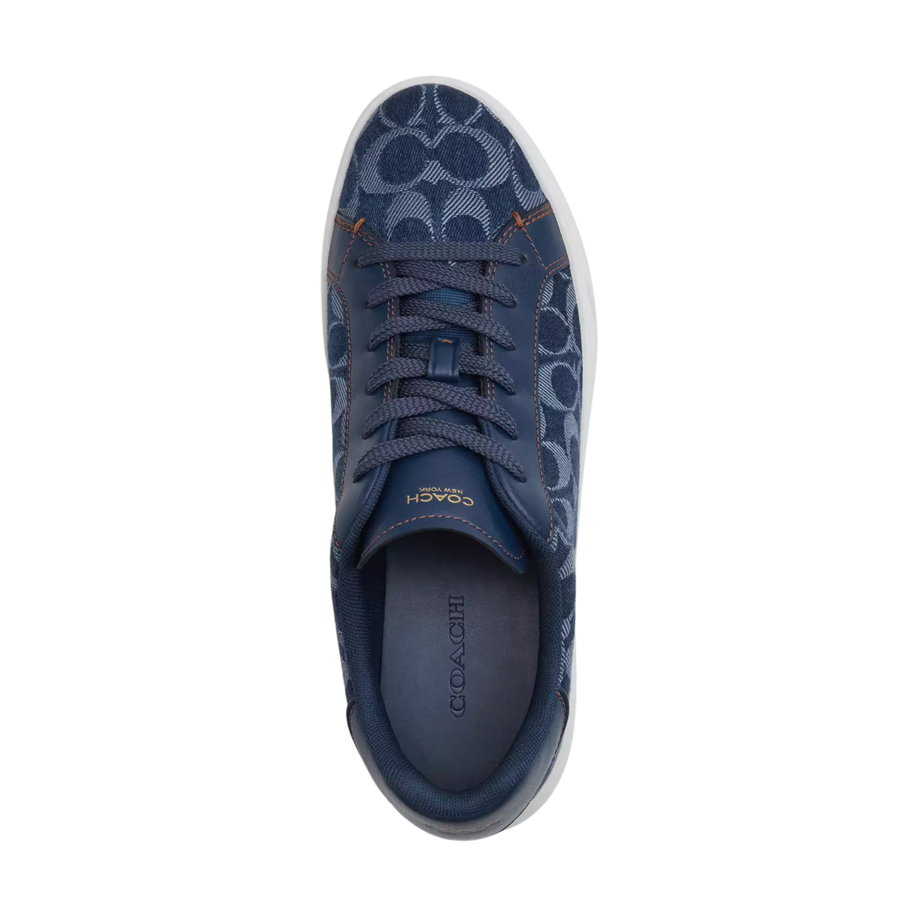 COACH Women's High Line Sneaker - Deep Blue Multi