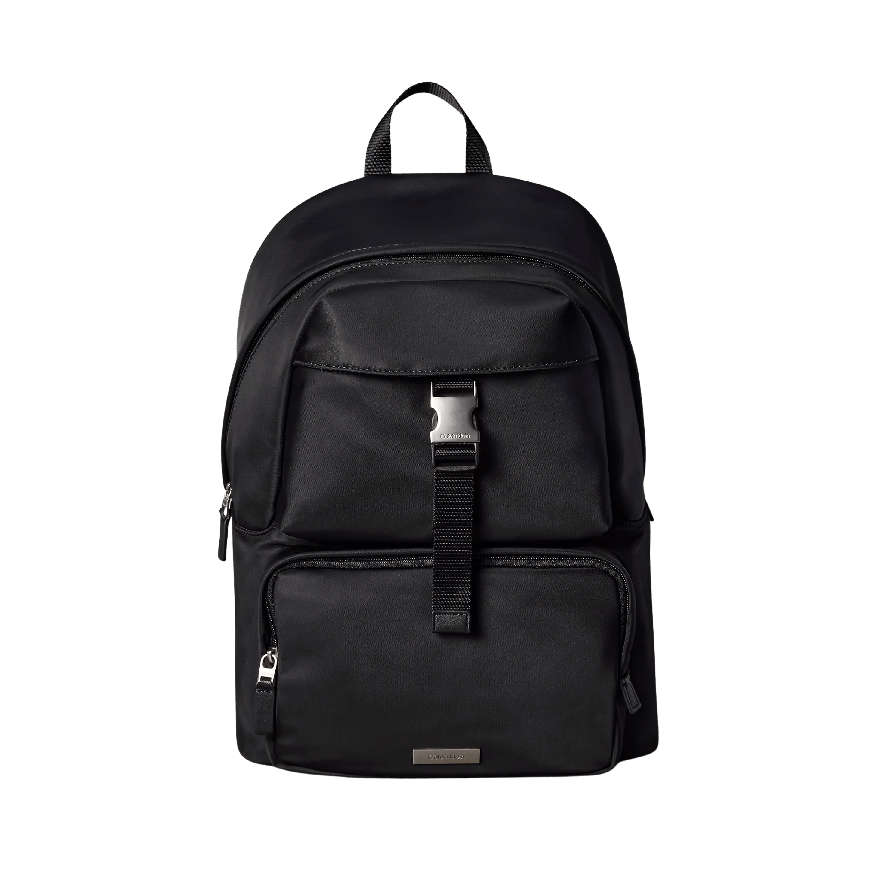 Calvin Klein Men Sleek Nylon Round Backpack - Black