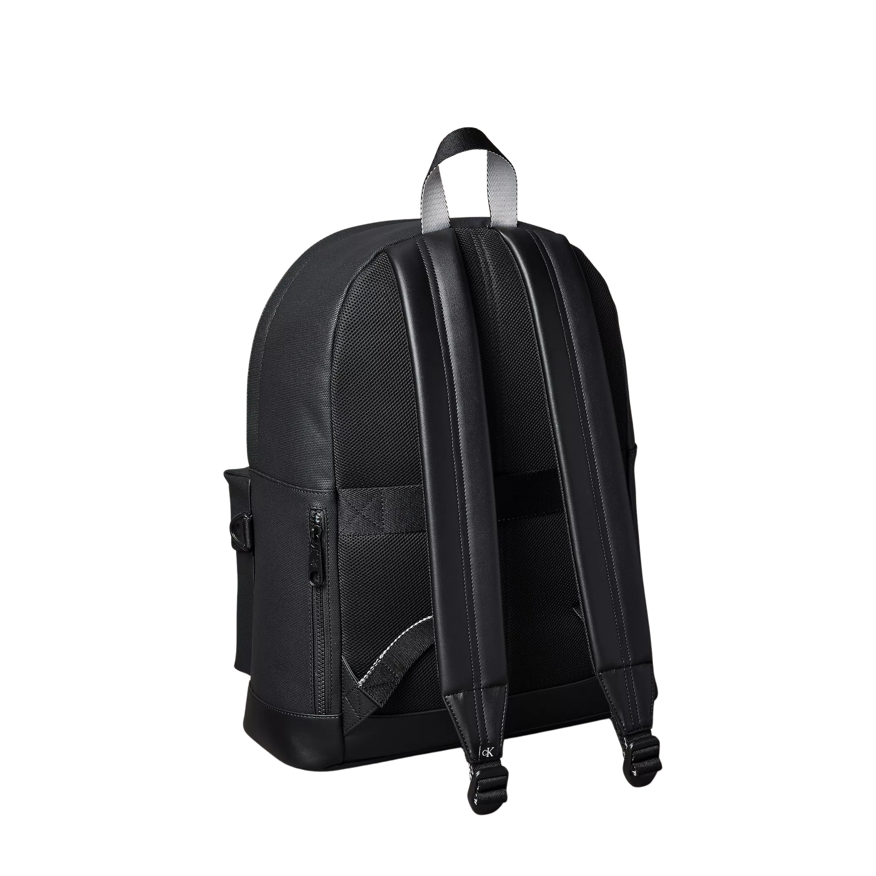 Calvin Klein Men Pebbled Round Backpack - Black