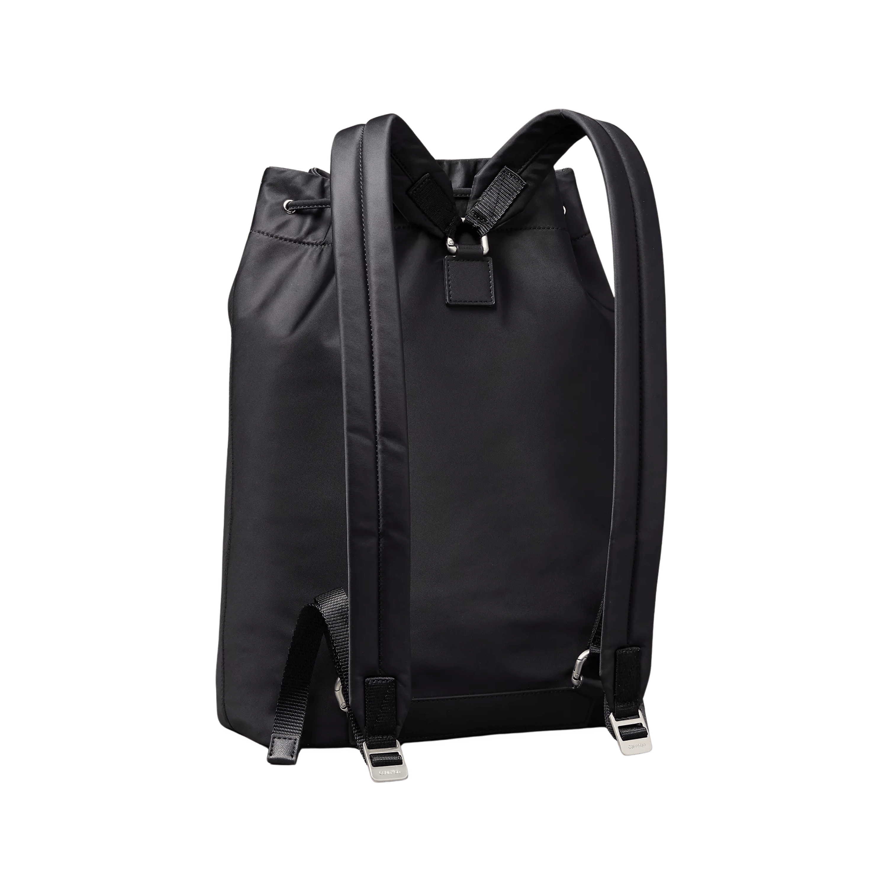 Calvin Klein Men Matte Nylon Drawstring Backpack - Black