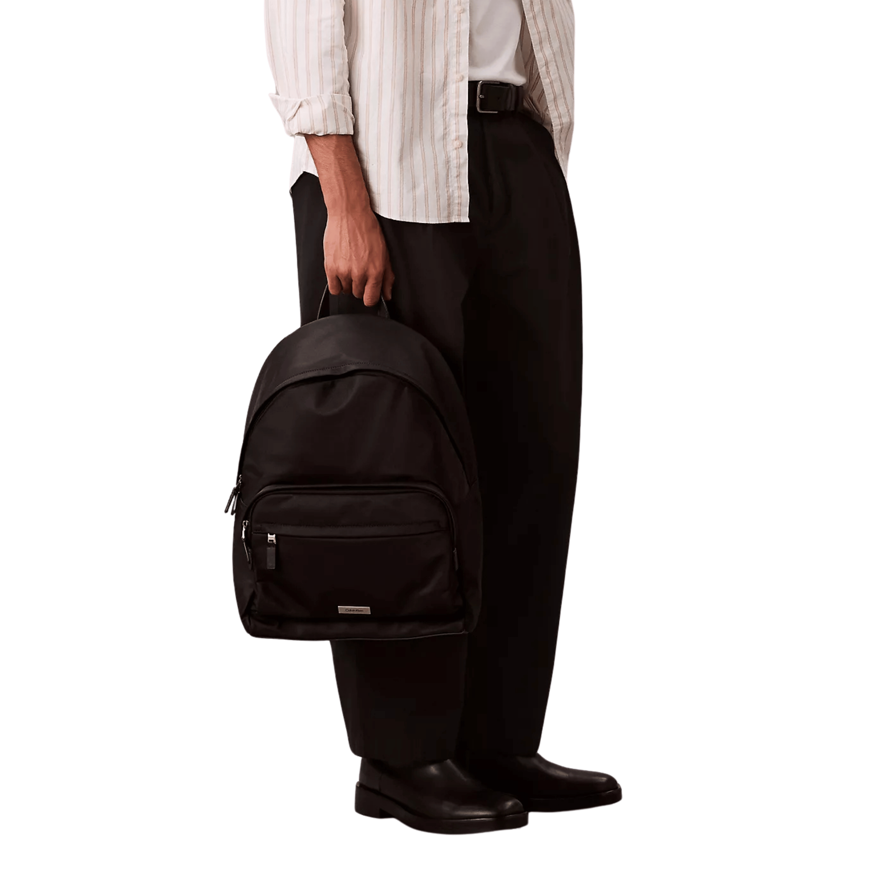 Calvin Klein Men Matte Nylon Backpack - Black
