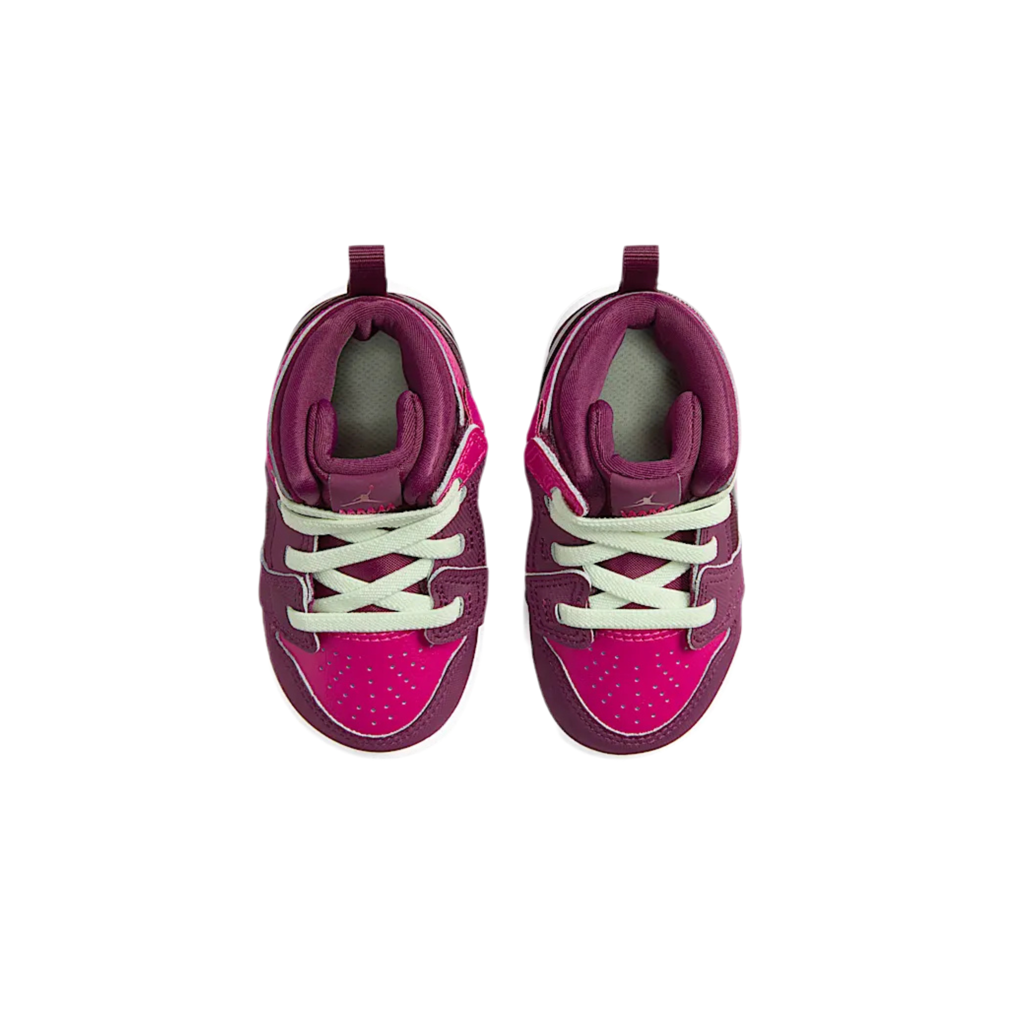 Nike Girls Toddler Jordan 1 Mid RM EasyOn - Volt Tint Active Pink