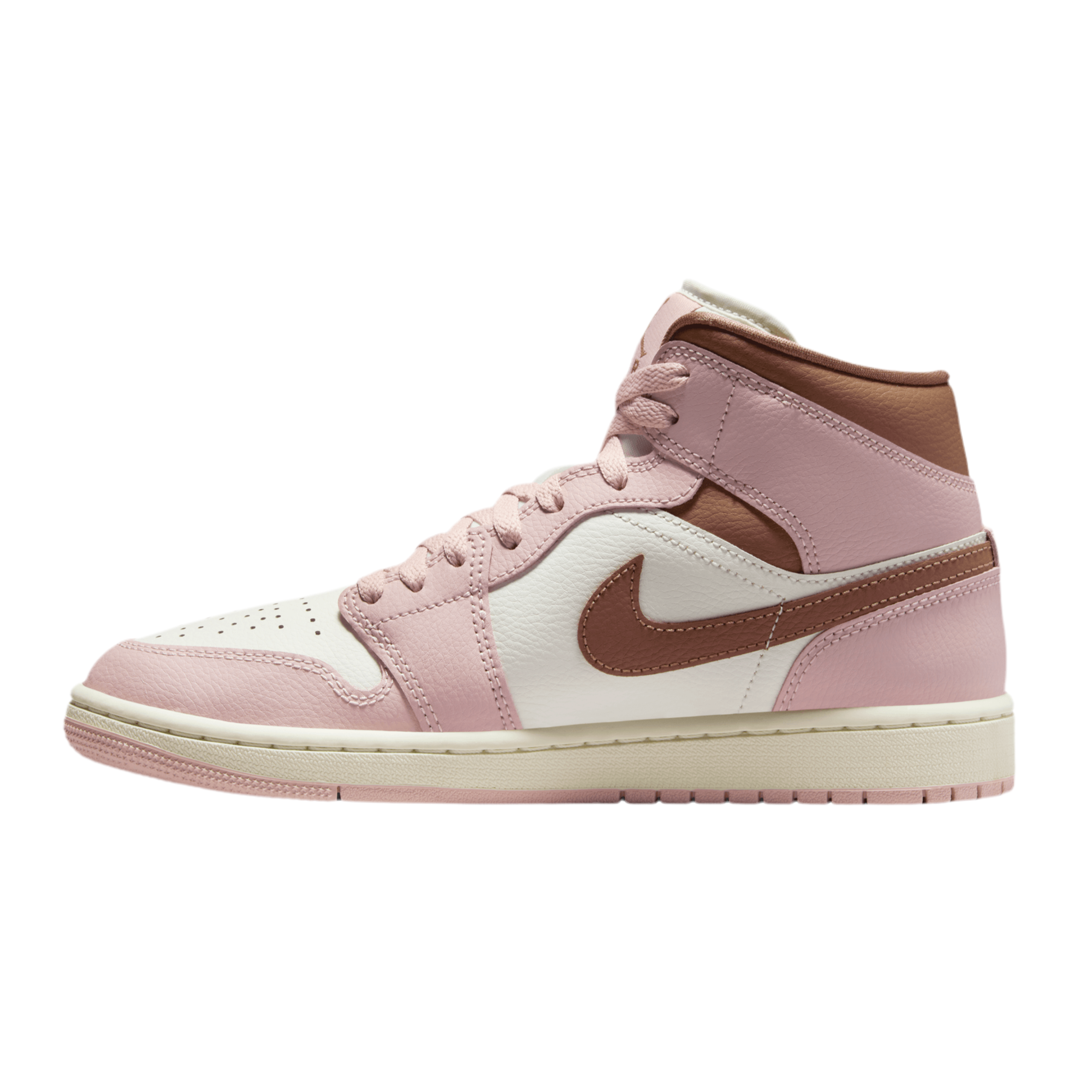 Nike Women's Jordan 1 Mid SE - Archeo Brown Pink Oxford