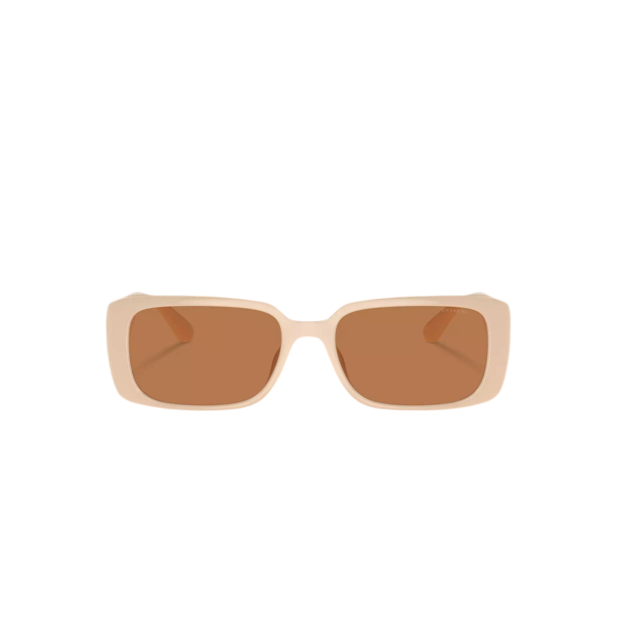 Coach Women Narrow Rectangle Sunglasses - Off White