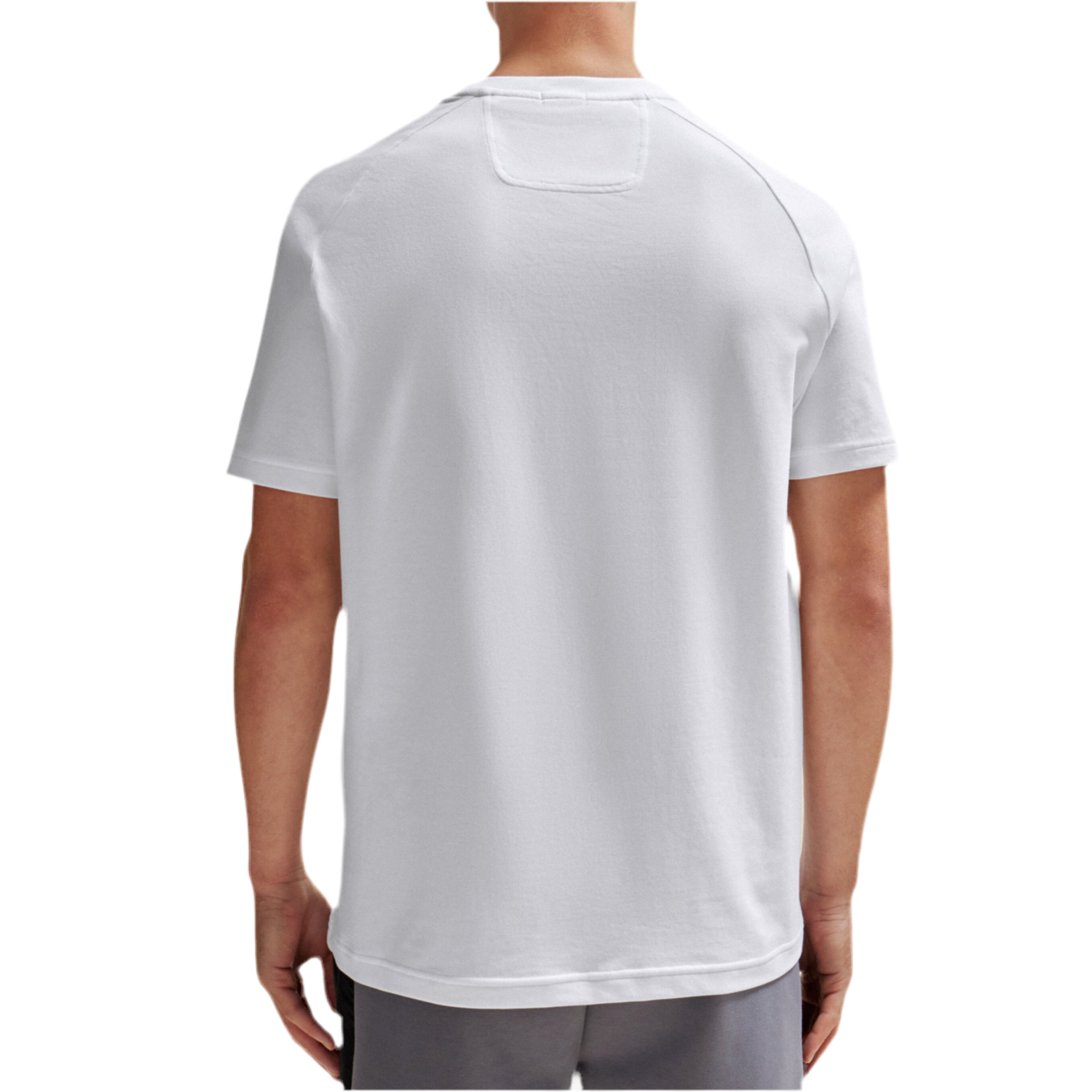 Hugo Boss Men Cotton Artwork T-Shirt - White