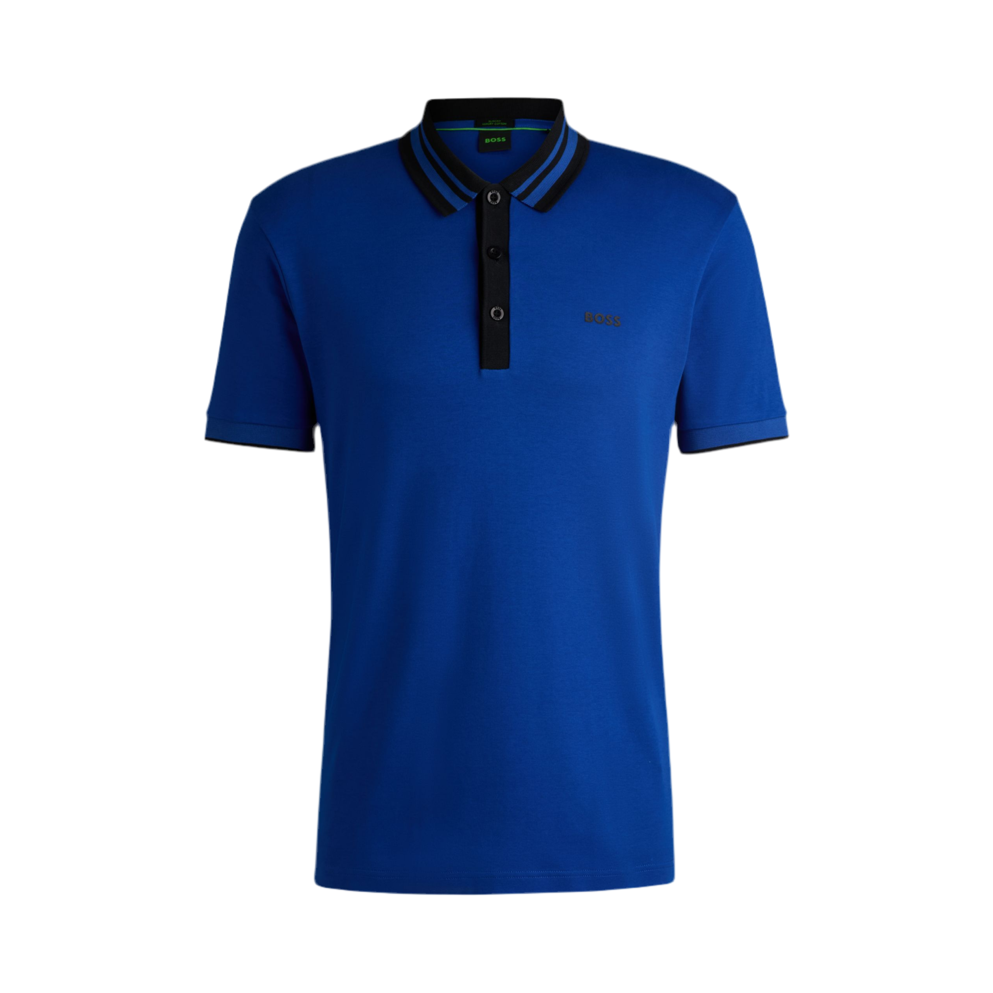 Hugo Boss Men Interlock Cotton Polo Shirt - Blue