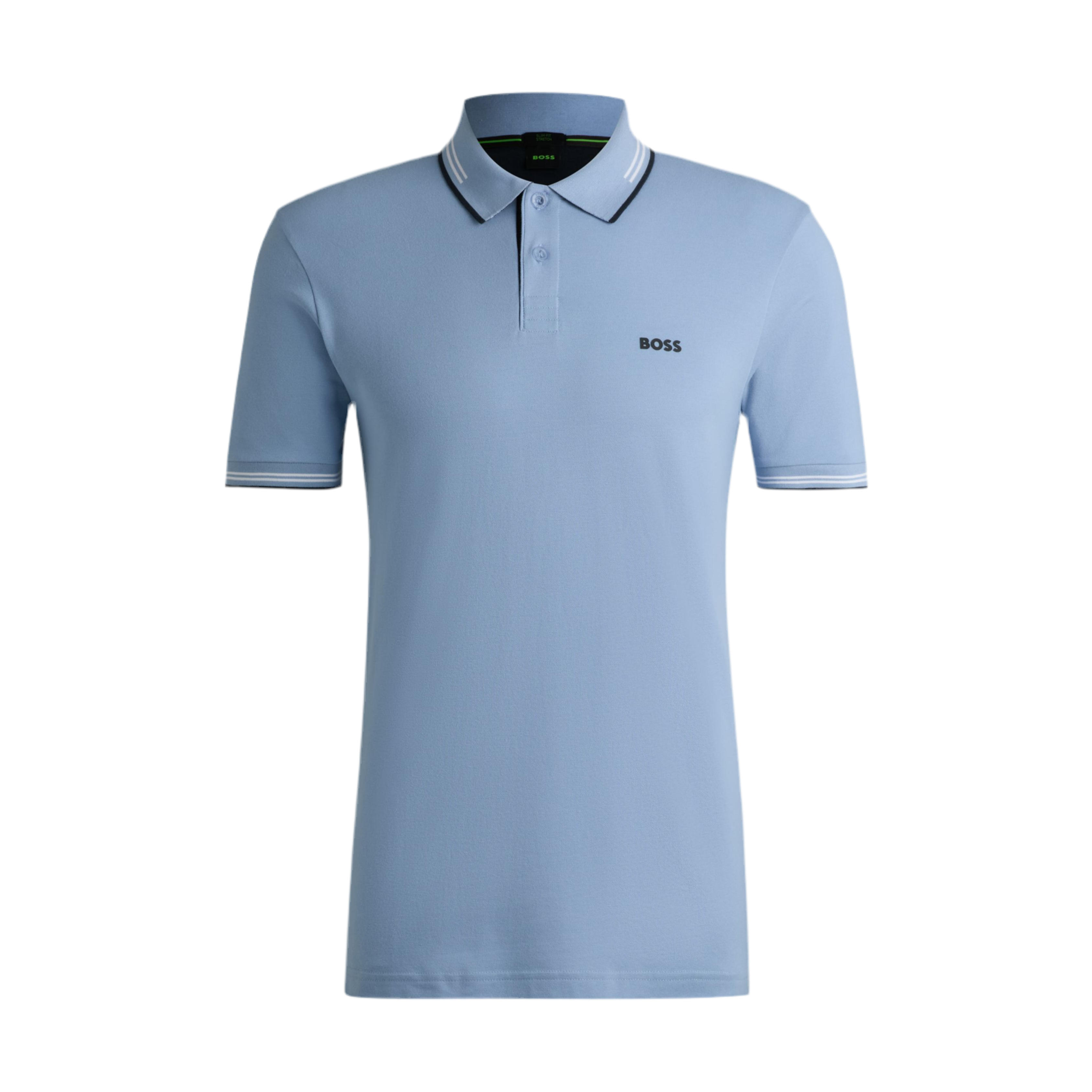 Hugo Boss Men Stretch Cotton Slim Fit Polo Shirt - Light Blue