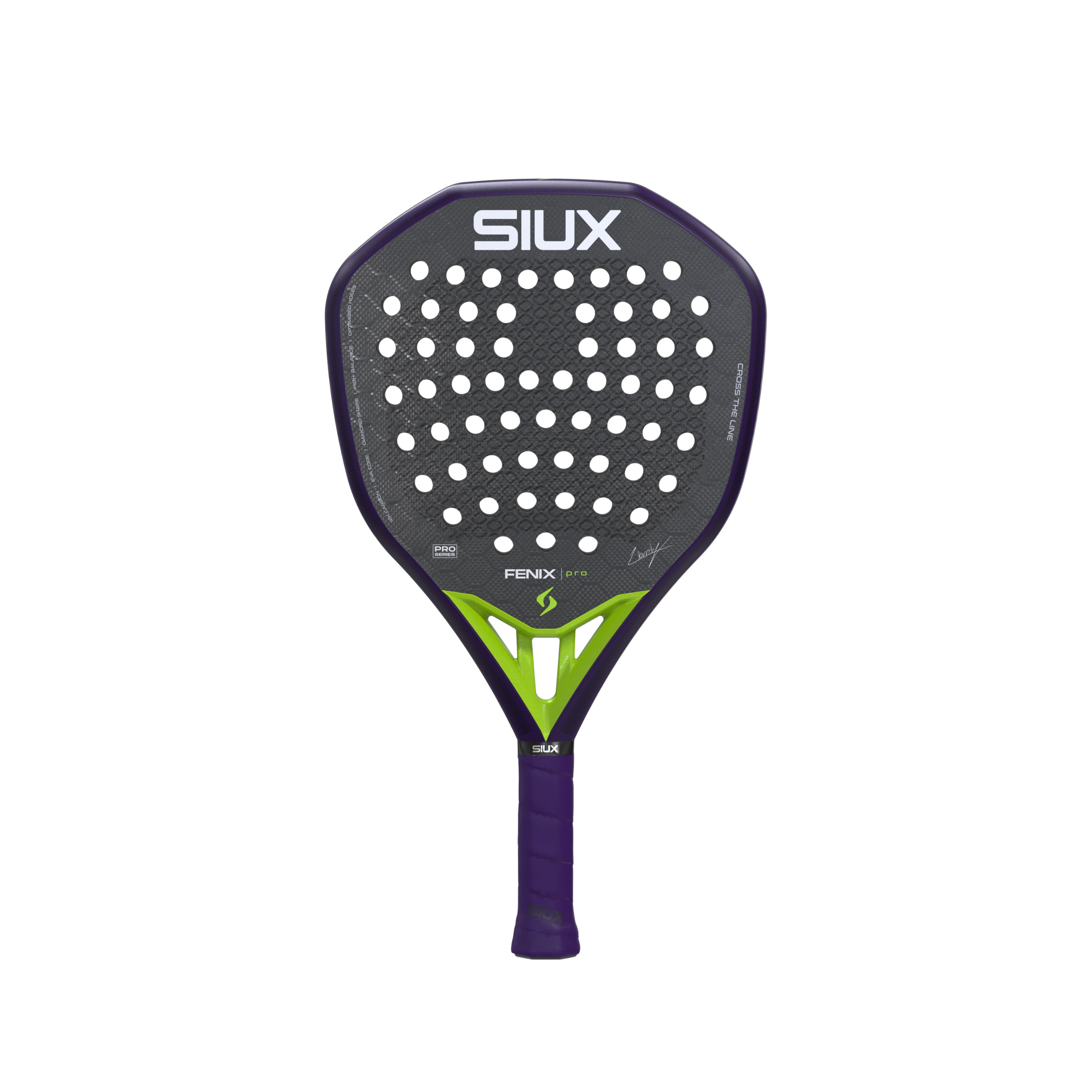 Siux Fenix Pro 2026 Glow Padel Racket - Purple