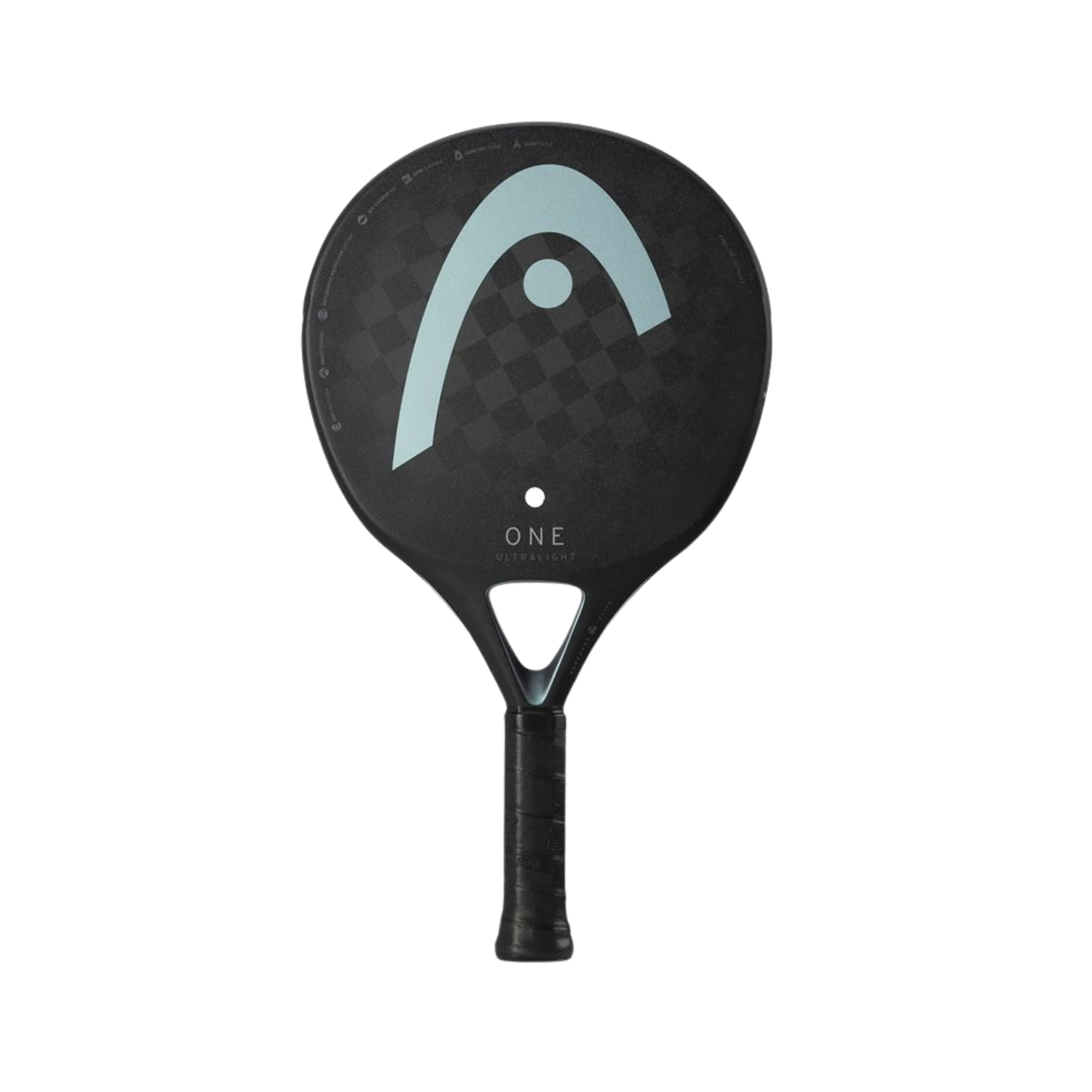 Head One Ultralight Black Padel Racquet - Black