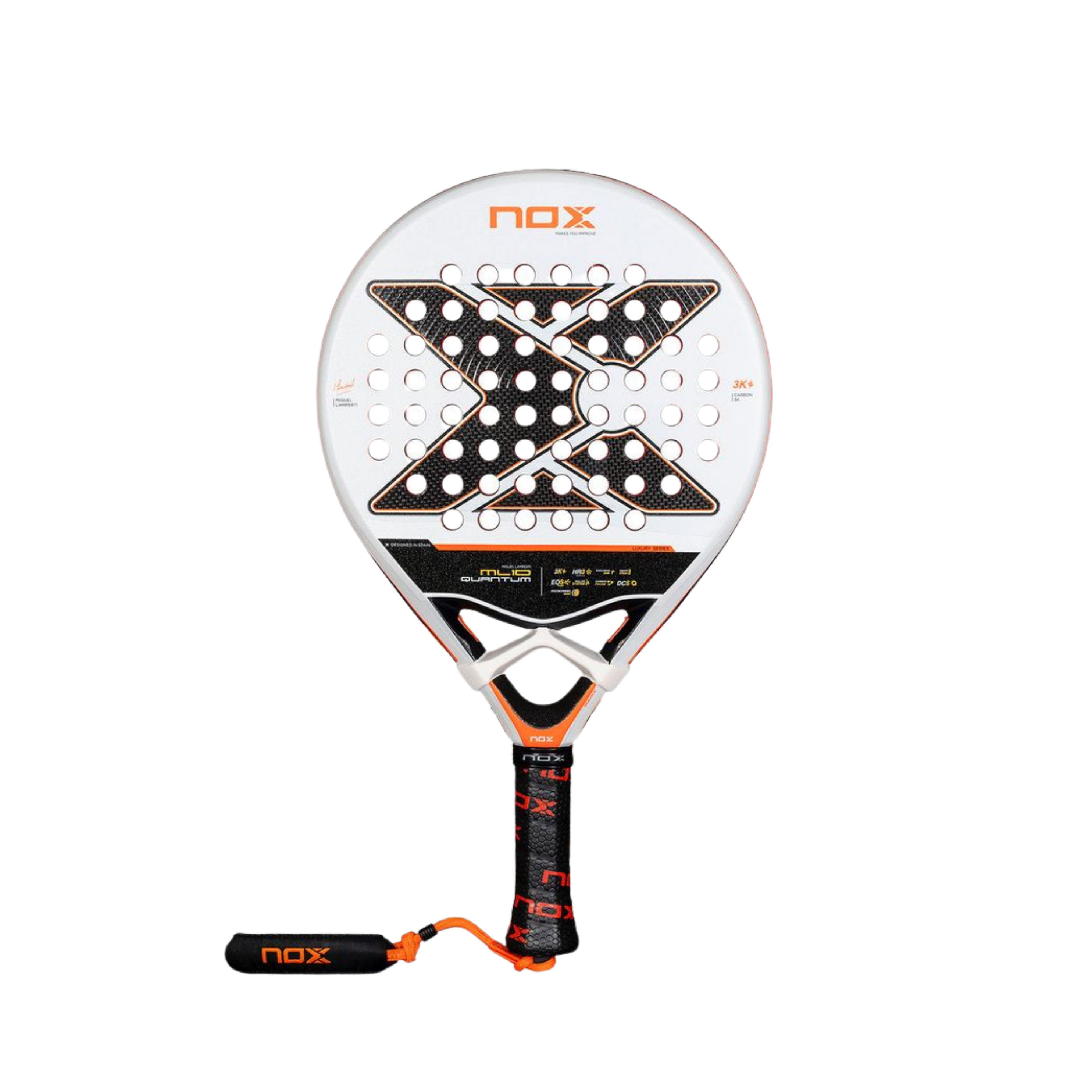 Nox ML10 Quantum 3K Padel Racket - Black White