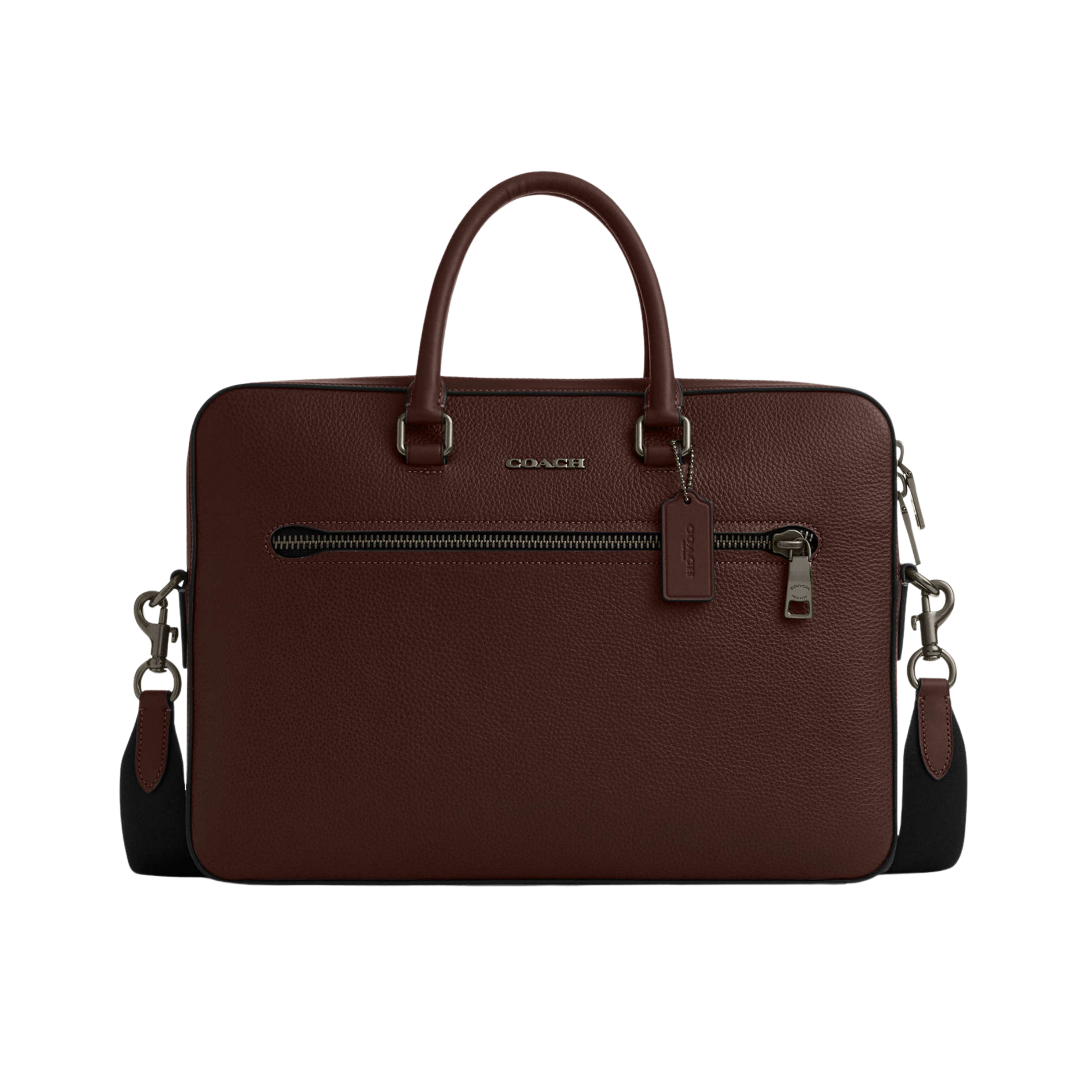 Coach Ethan Slim Brief - Gunmetal Maple