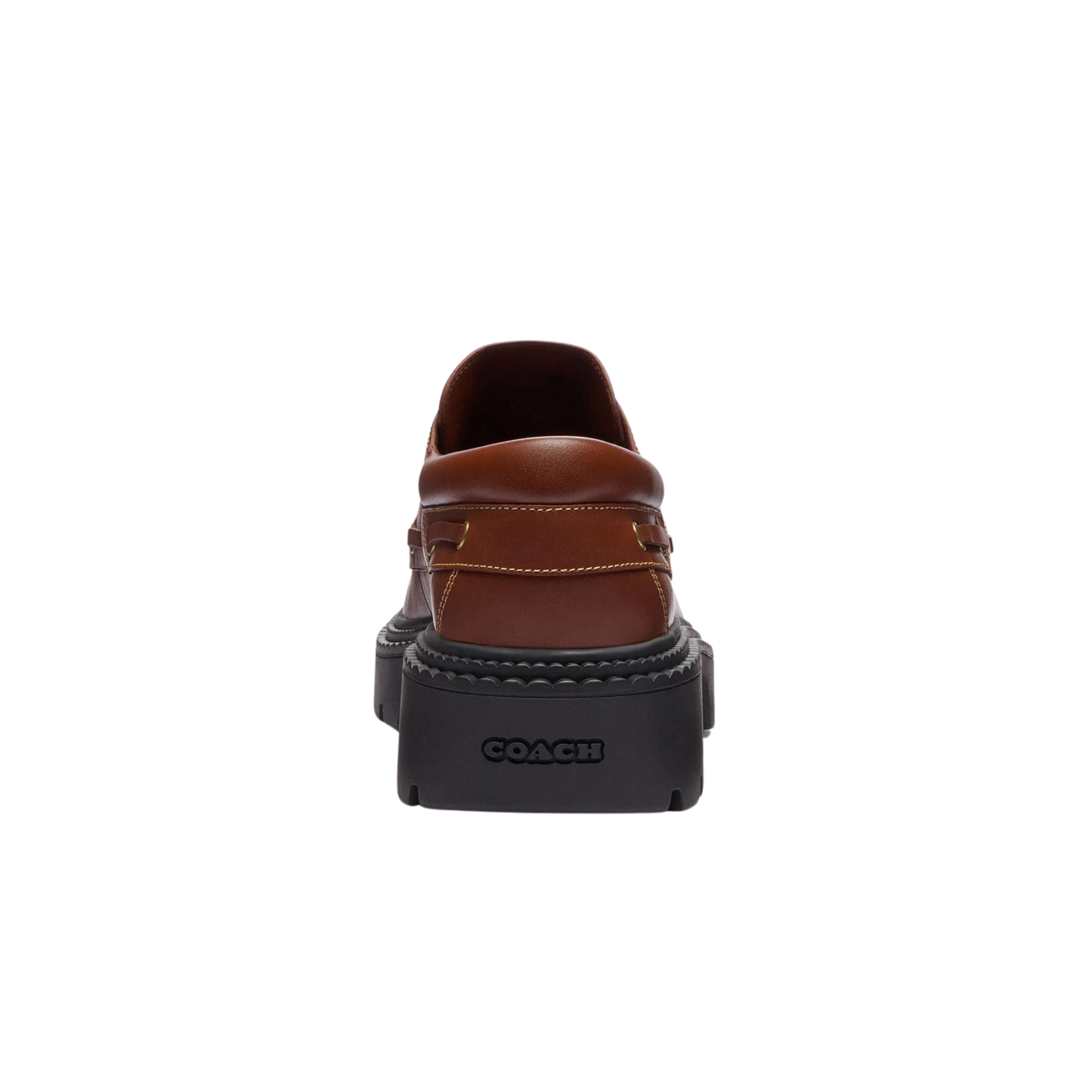 Coach Men's Lug Sole Boat - Vintage Brown