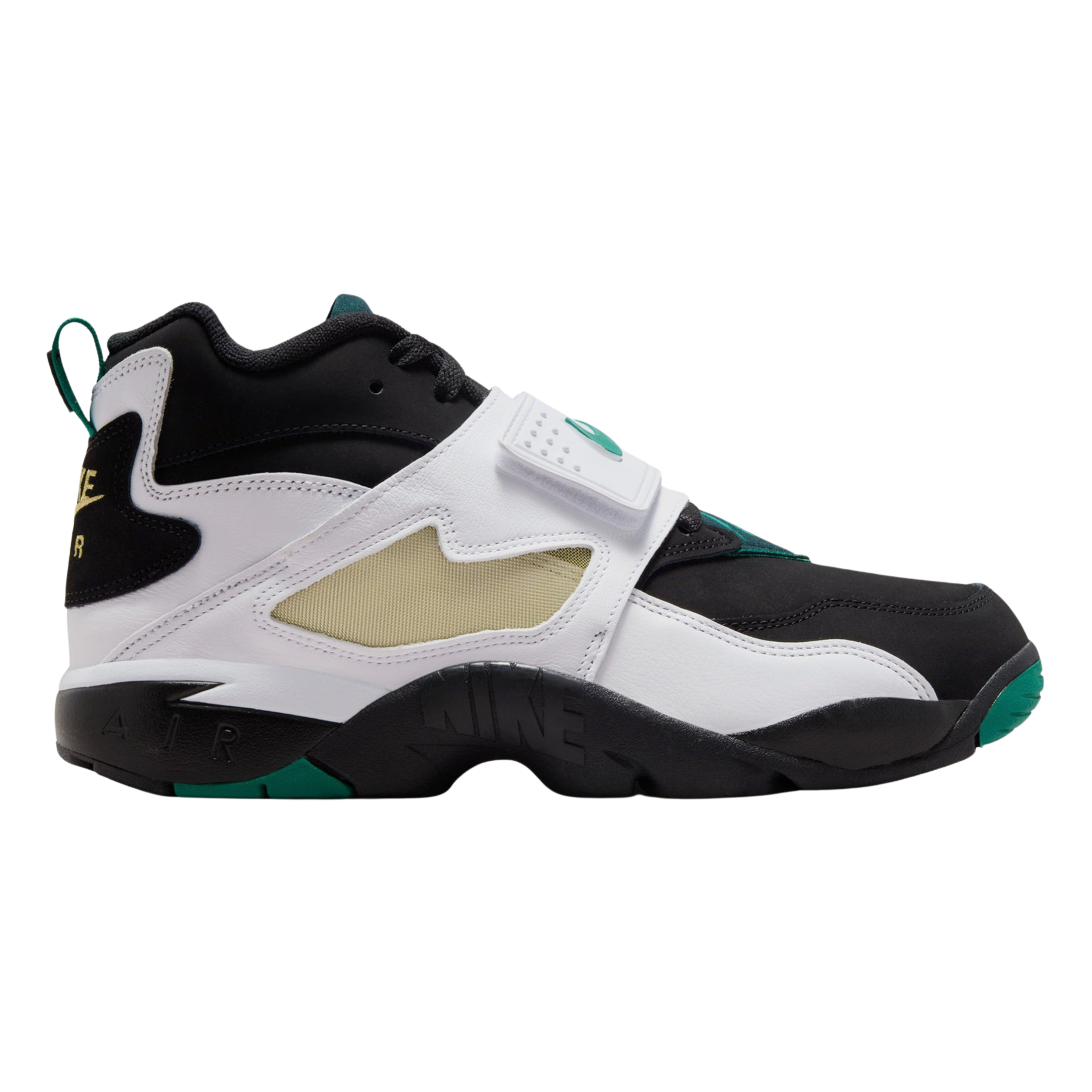 Nike Men's Air Diamond Turf - White Black Mystic Green