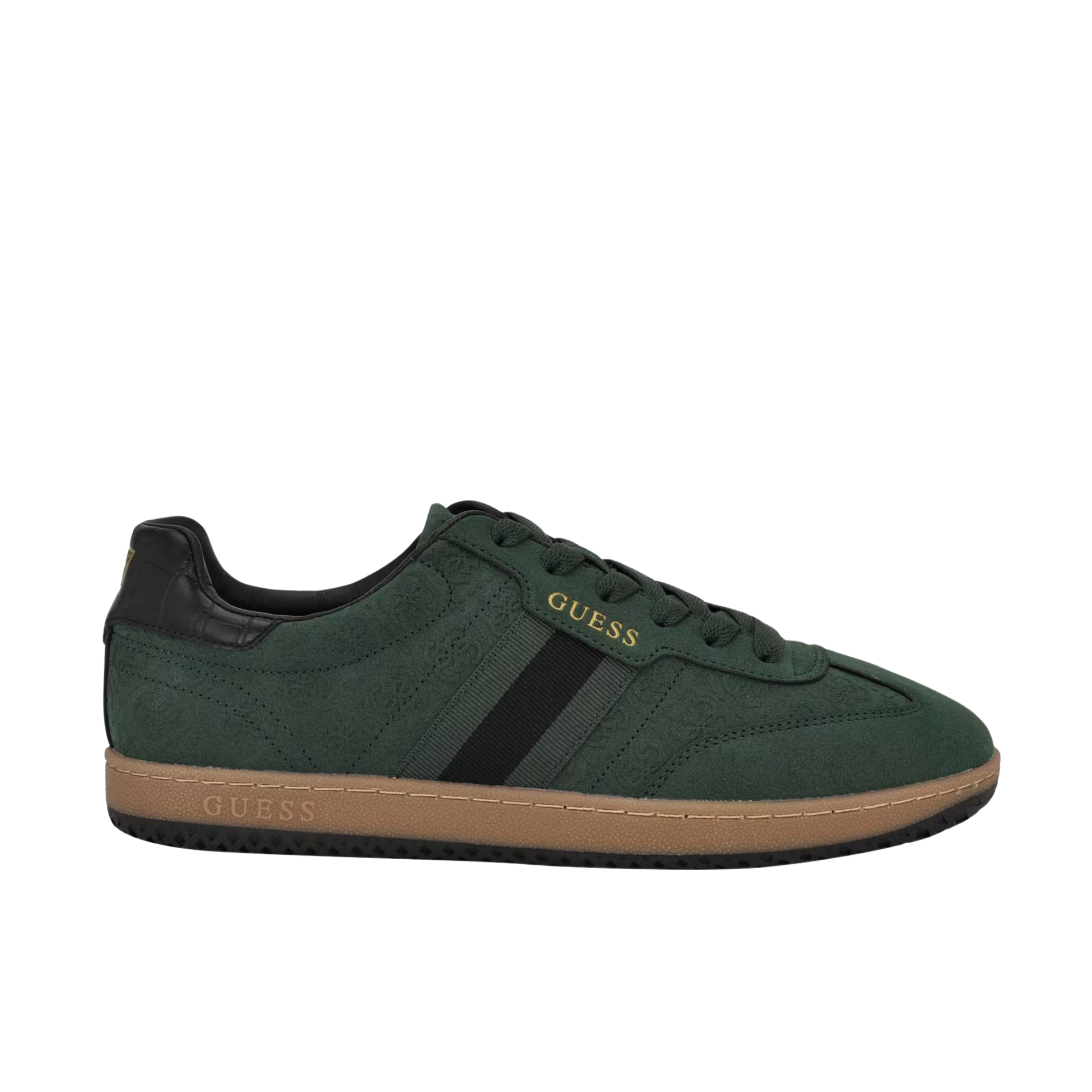Guess Men Kloane Striped Quattro G Sneakers - Dark Green