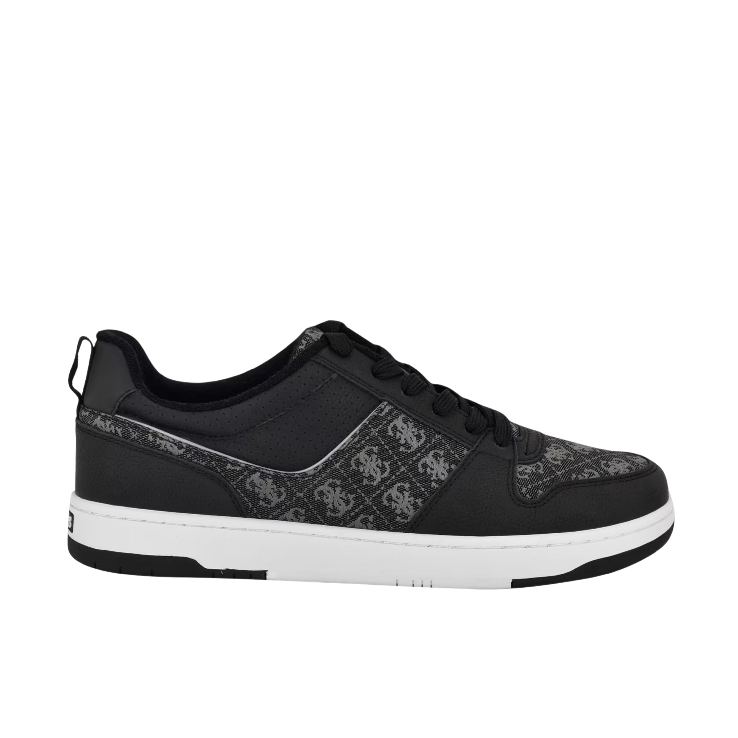 Guess Men Tryon Paneled Sneakers - Black Leather