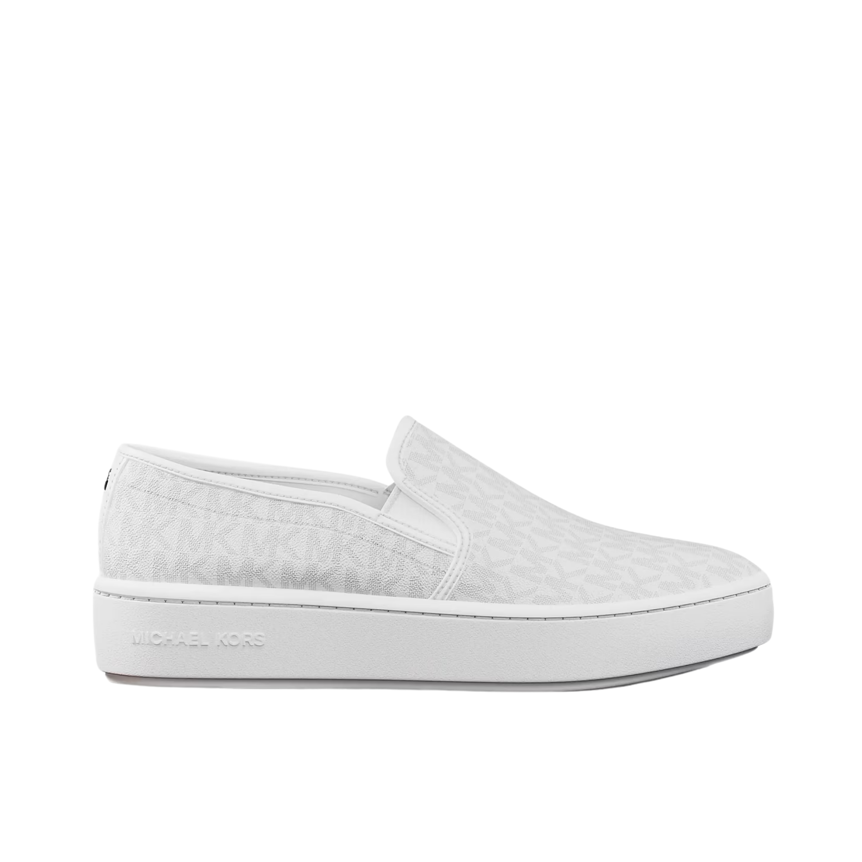 Michael Kors Women Teddi Signature Logo Slip On Sneaker - Bright White