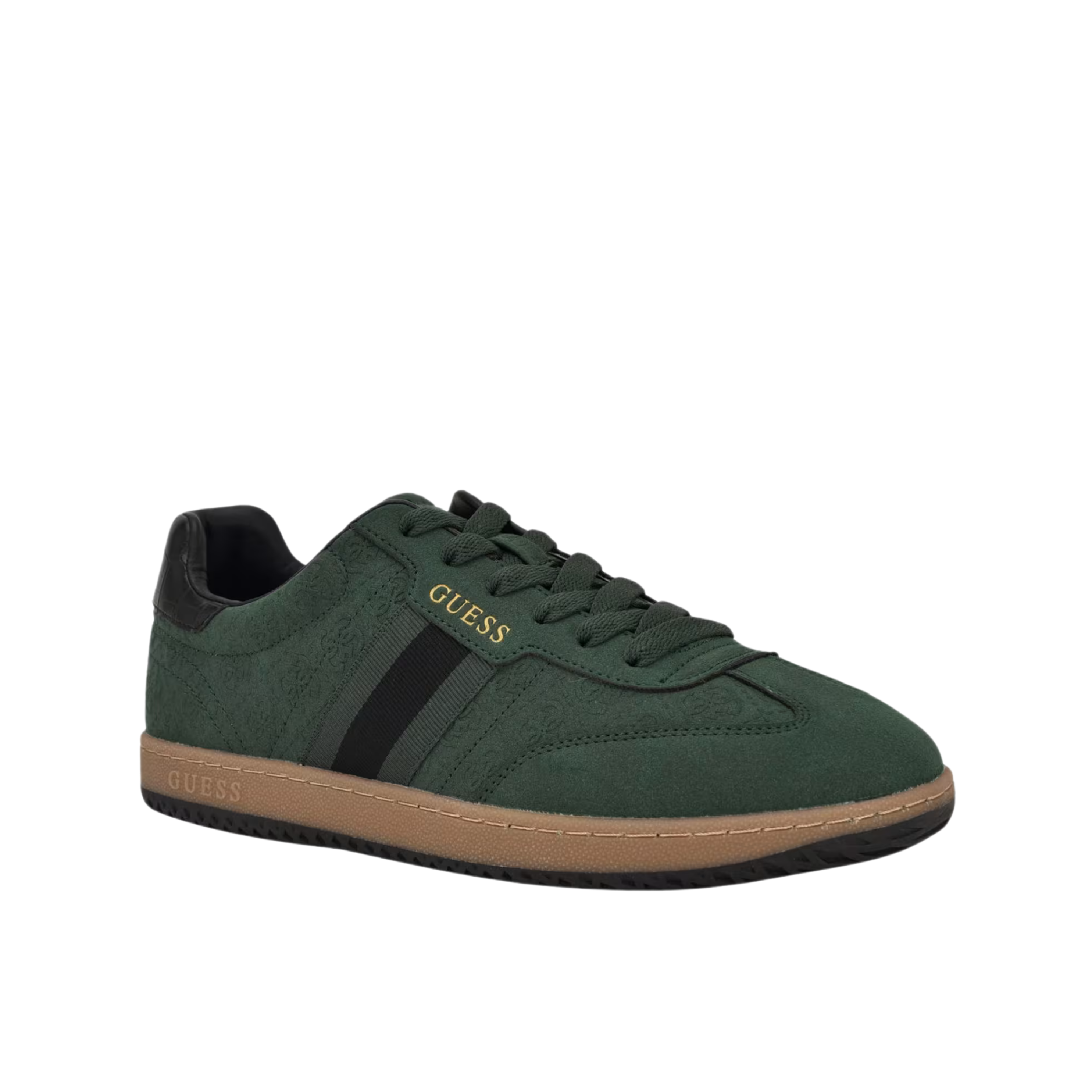 Guess Men Kloane Striped Quattro G Sneakers - Dark Green
