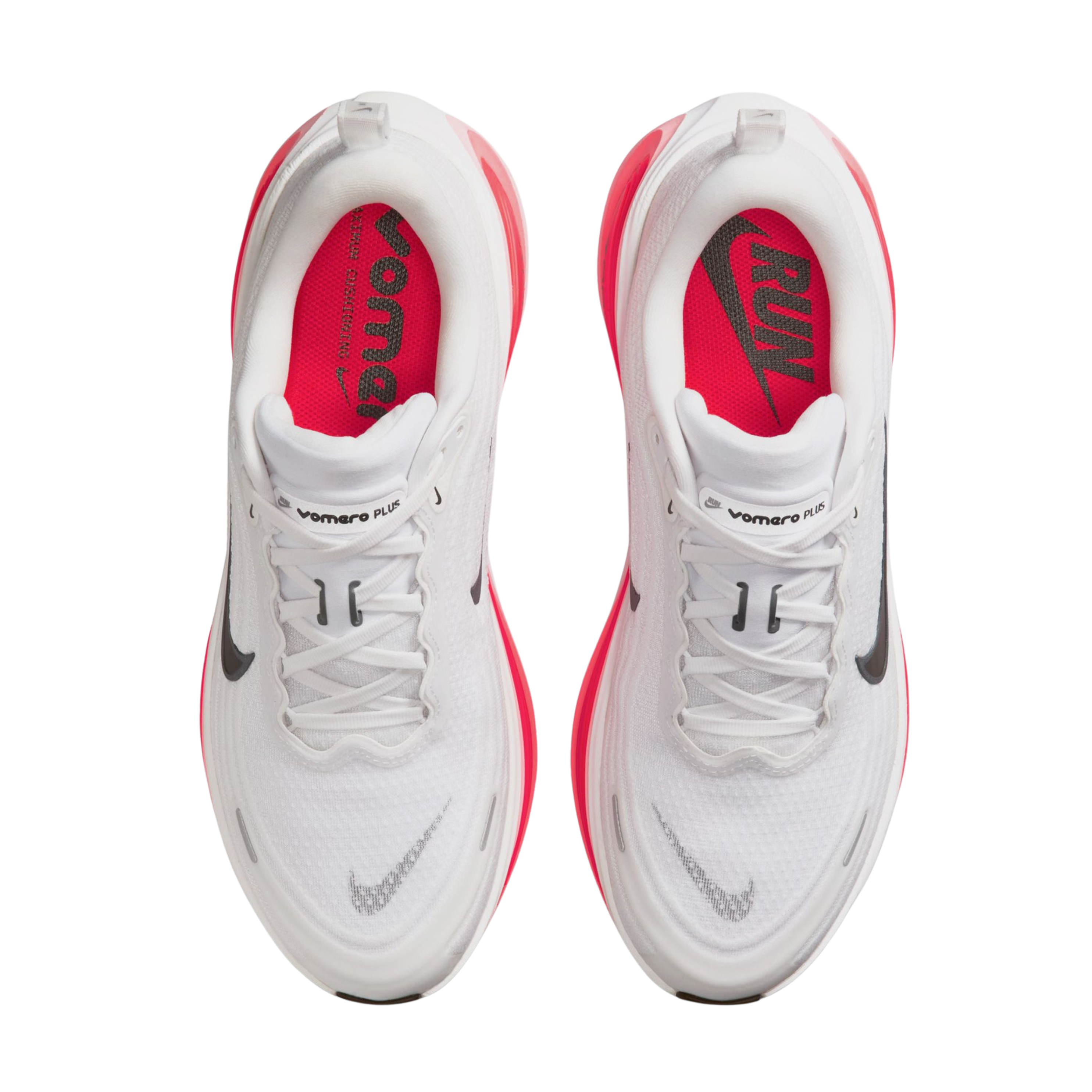 Nike Men's Vomero Plus - White Bright Crimson