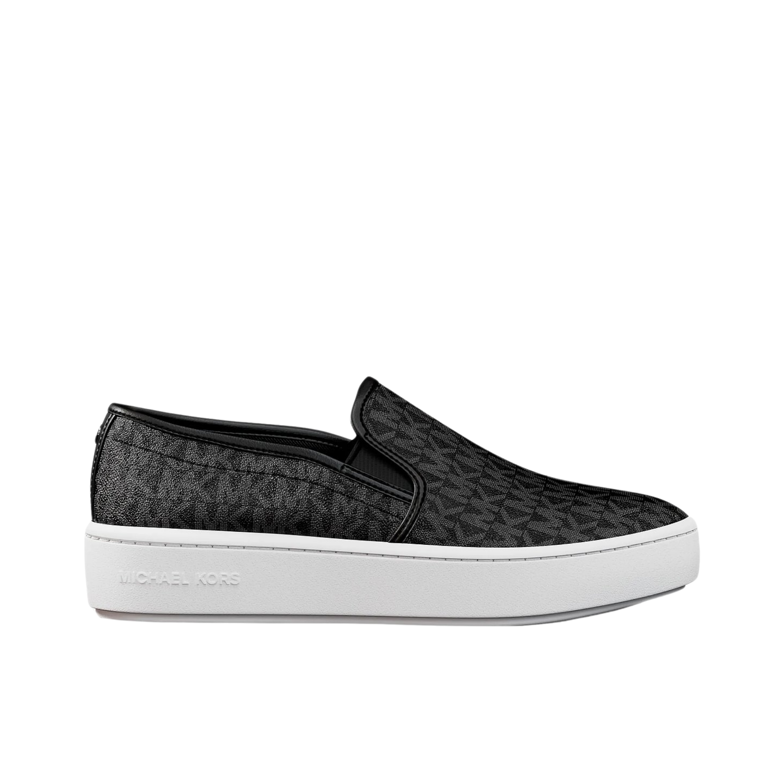 Michael Kors Women Teddi Signature Logo Slip On Sneaker - Black