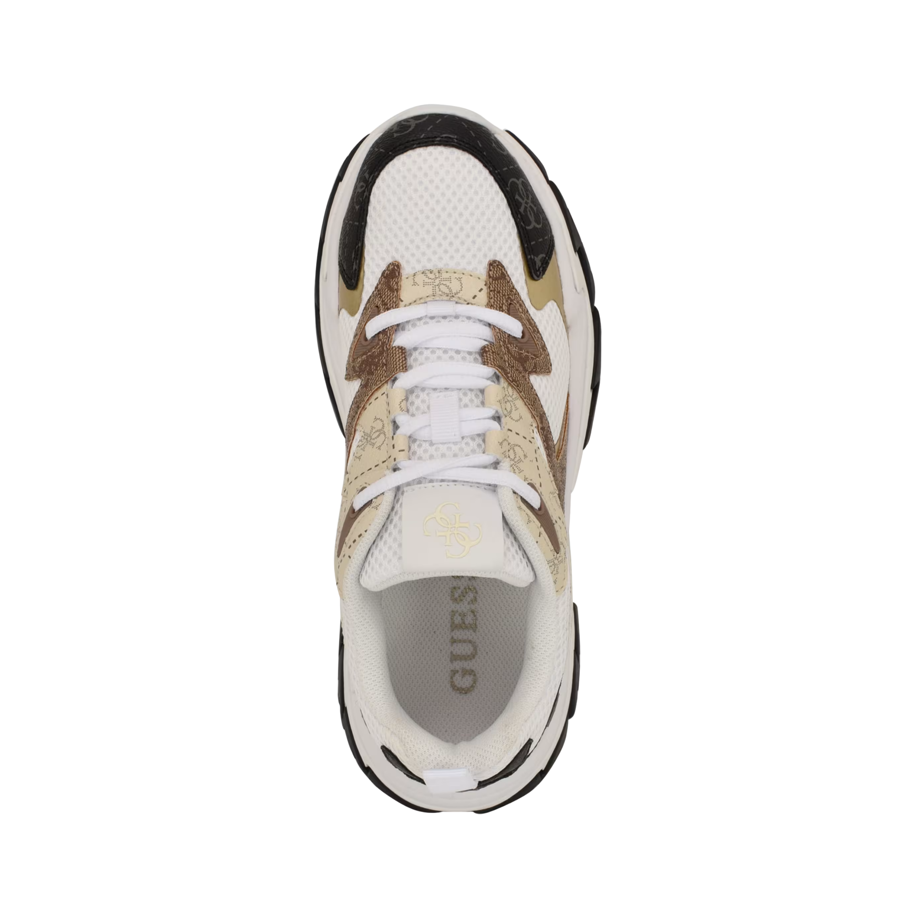 Guess Women 4G Logo Runner - Black Gold